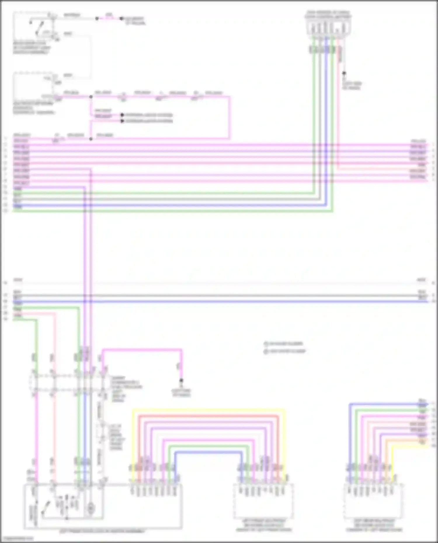 LX Lexus J300 (2021-2024): Power door locks circuit (2 of 6)