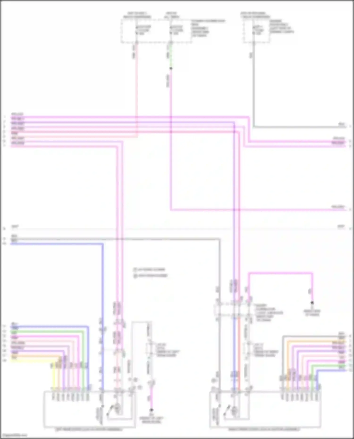 LX Lexus J300 (2021-2024): Power door locks circuit (3 of 6)