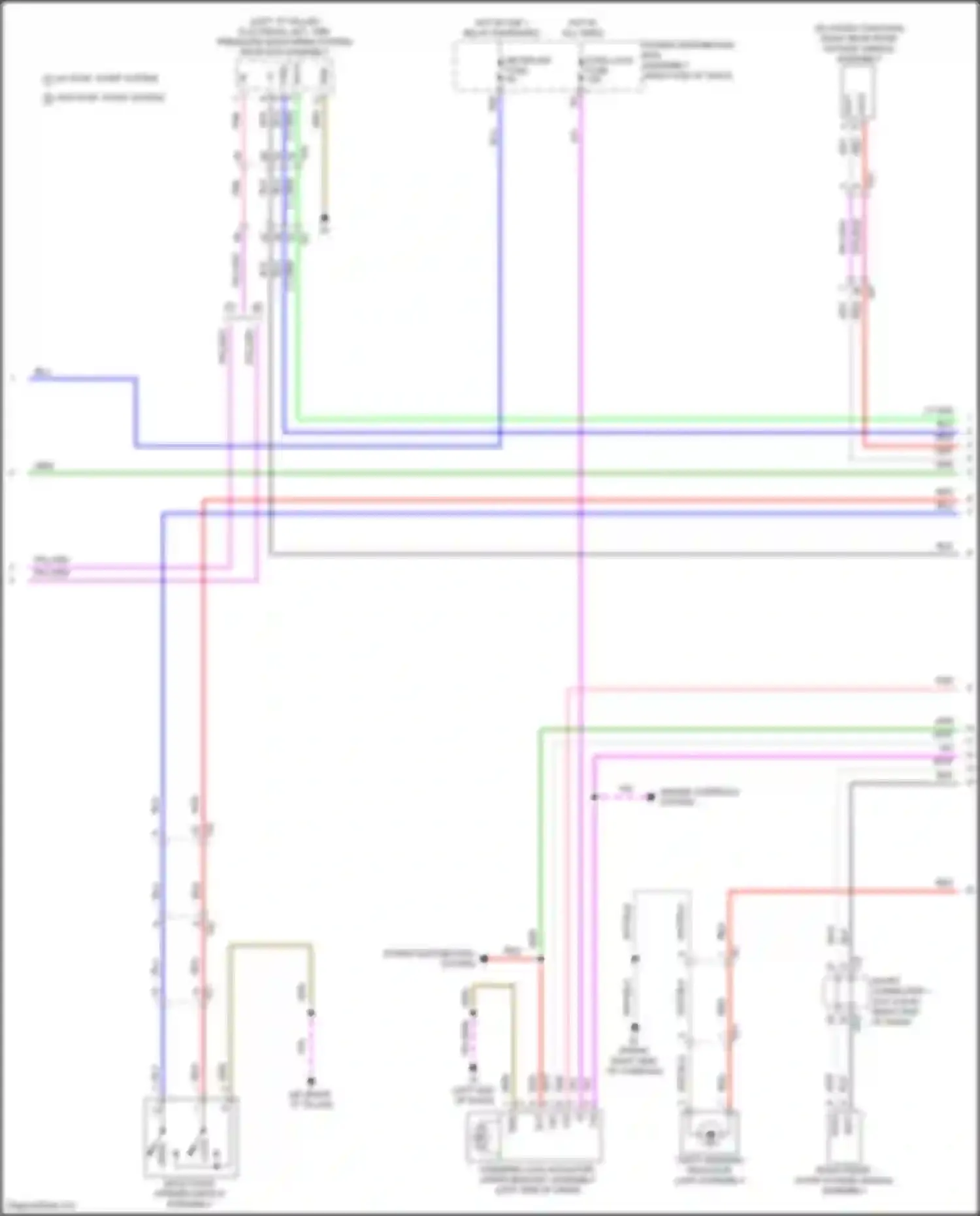 LX Lexus J300 (2021-2024): Power door locks circuit (5 of 6)
