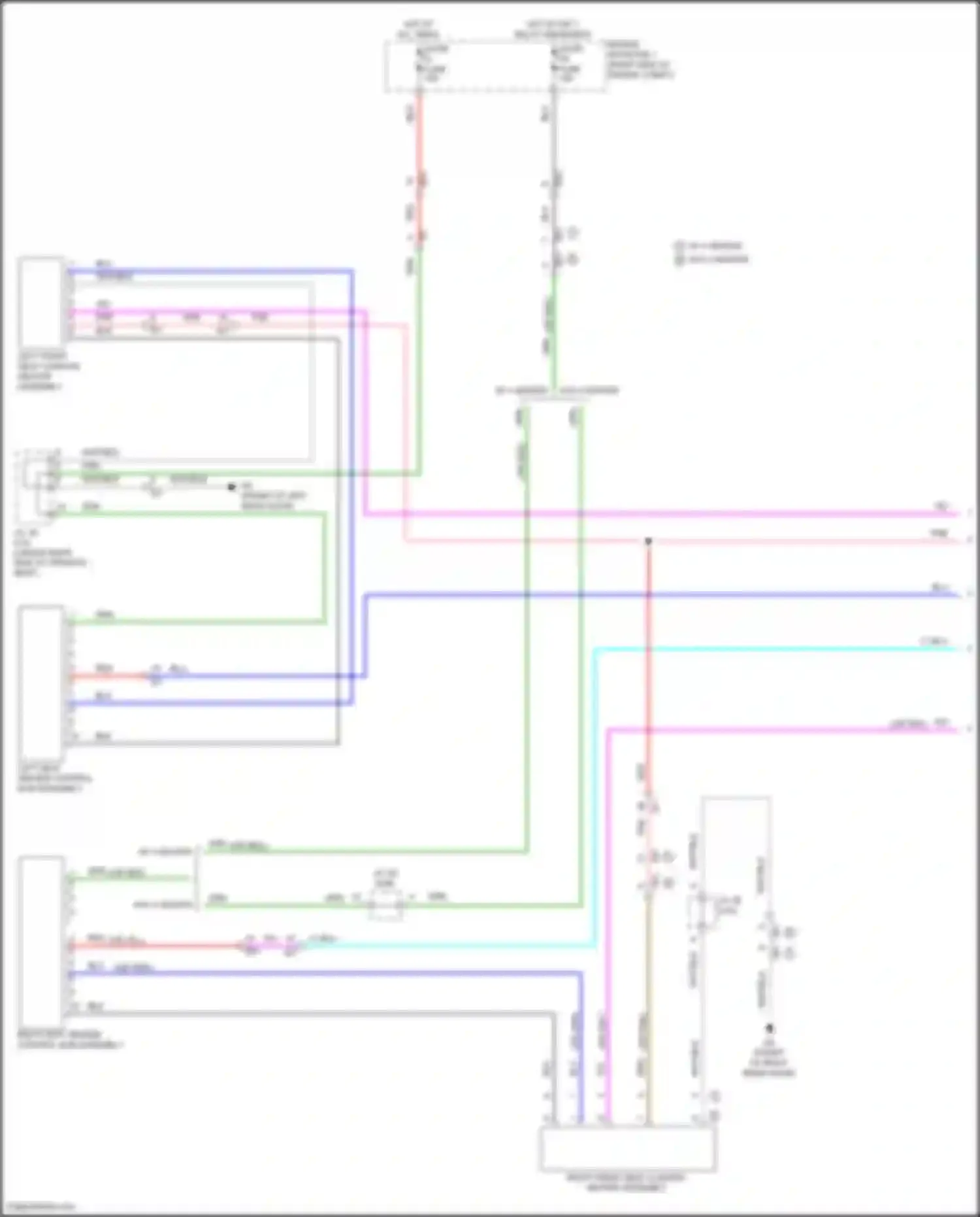 LX Lexus J300 (2021-2024): Front heated seats circuit (1 of 2)