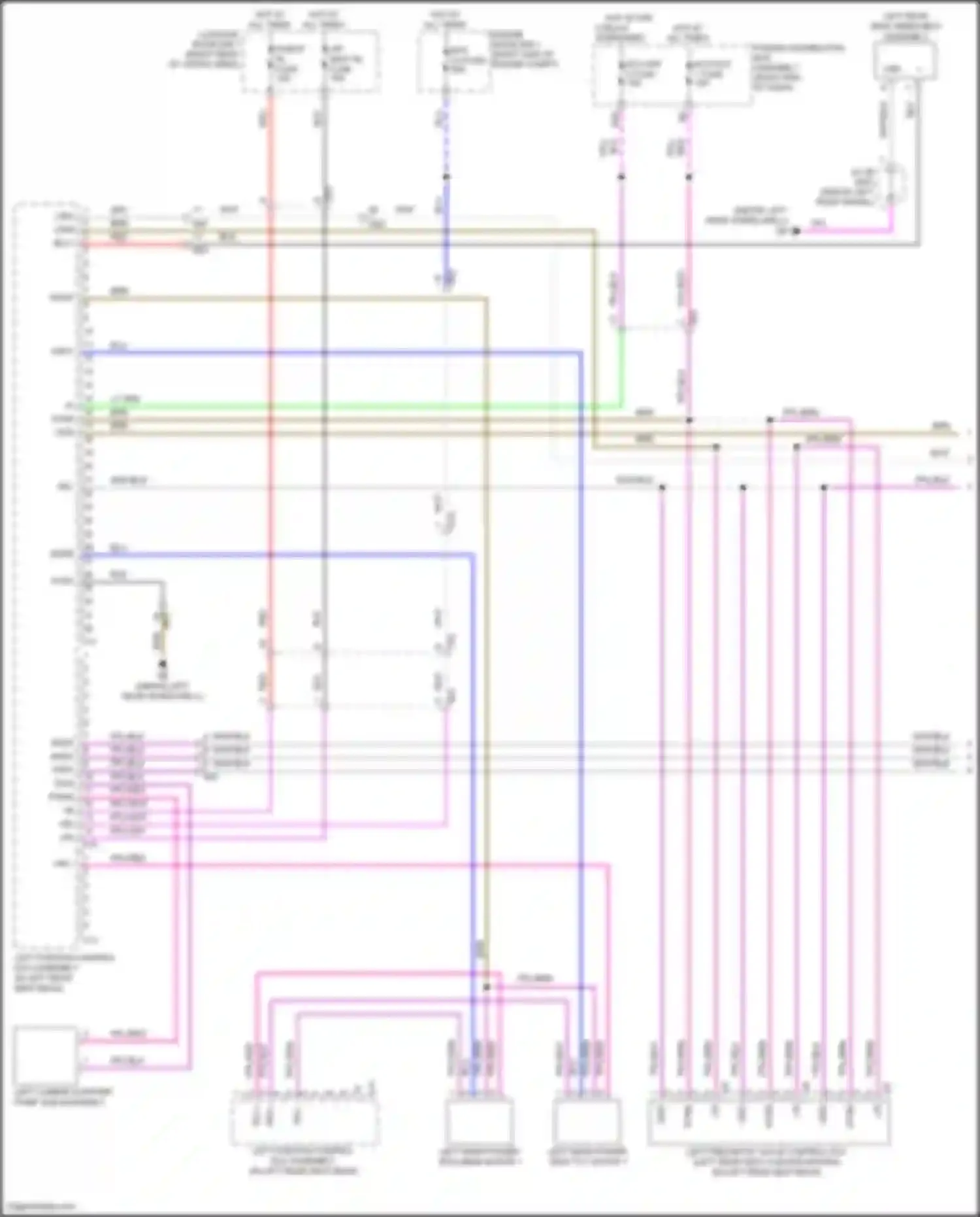 LX Lexus J300 (2021-2024): Rear power seat circuit (1 of 3)