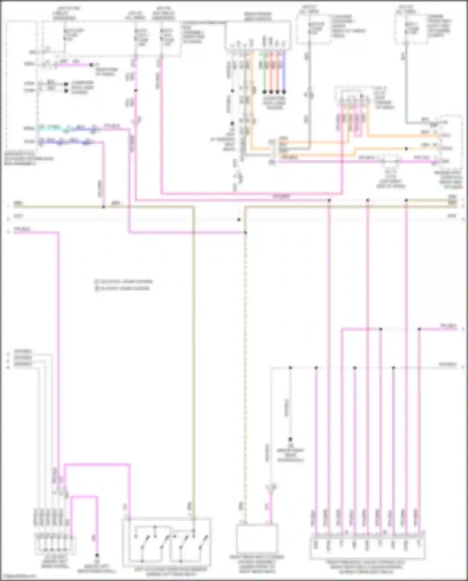 LX Lexus J300 (2021-2024): Rear power seat circuit (2 of 3)