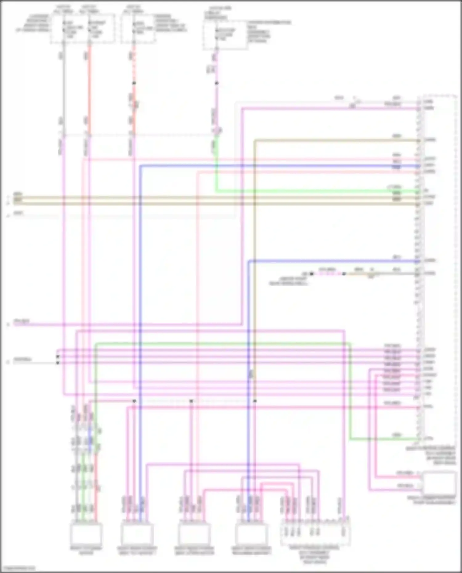 LX Lexus J300 (2021-2024): Rear power seat circuit (3 of 3)