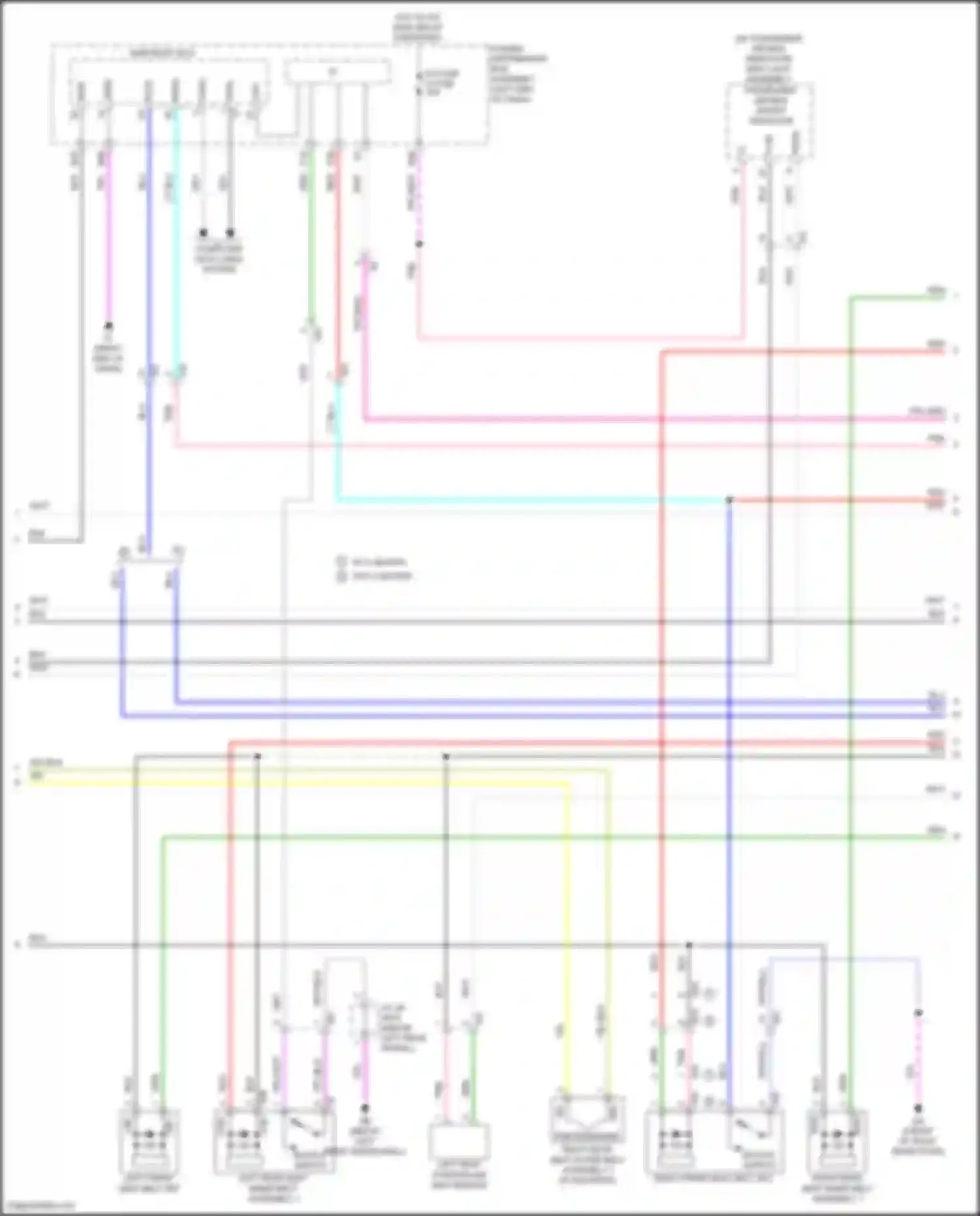 LX Lexus J300 (2021-2024): Supplemental restraints circuit (2 of 5)