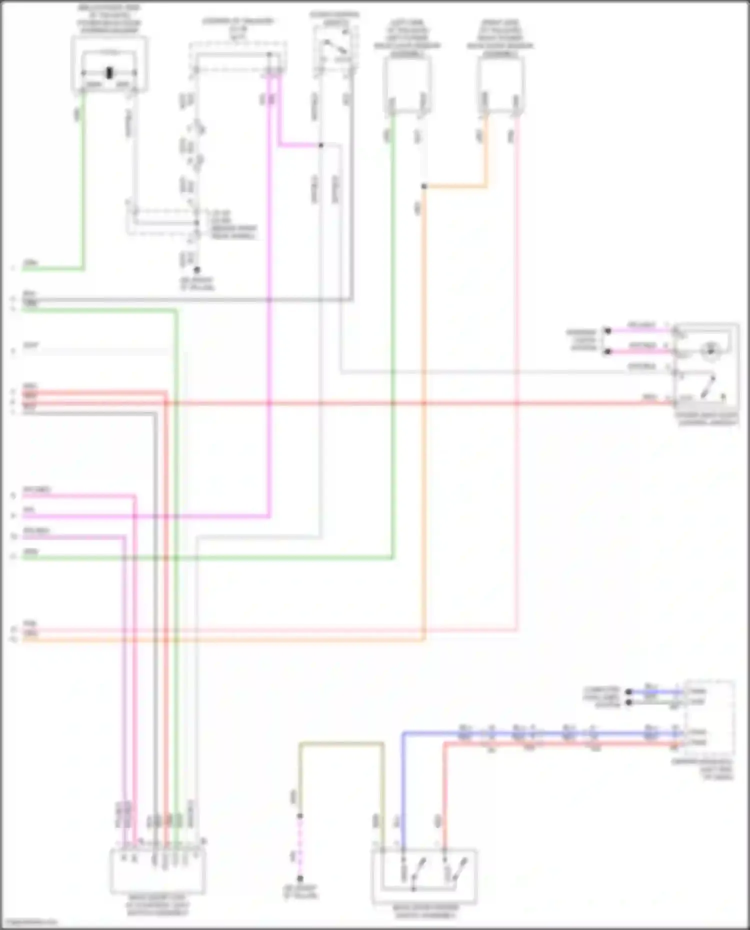 LX Lexus J300 (2021-2024): Back door opener circuit (2 of 2)