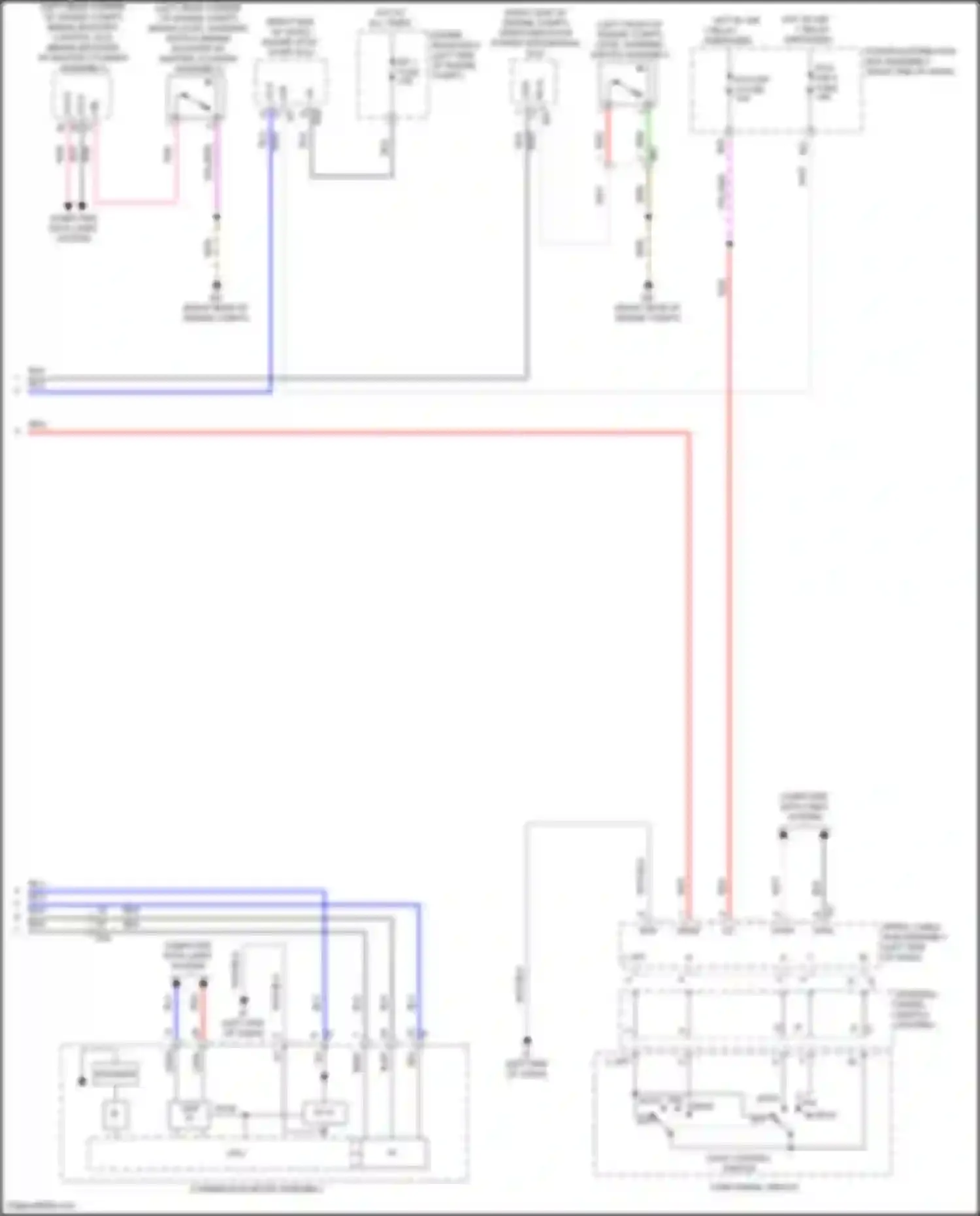 LX Lexus J300 (2021-2024): Seat belt warning circuit (2 of 2)