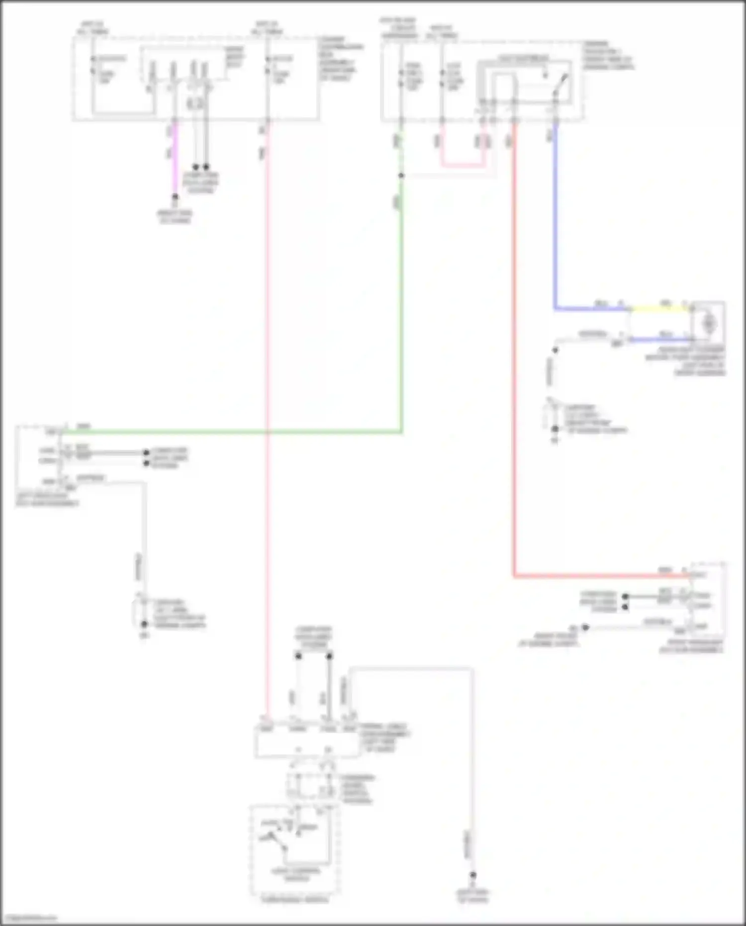 LX Lexus J300 (2021-2024): Headlamp washer circuit