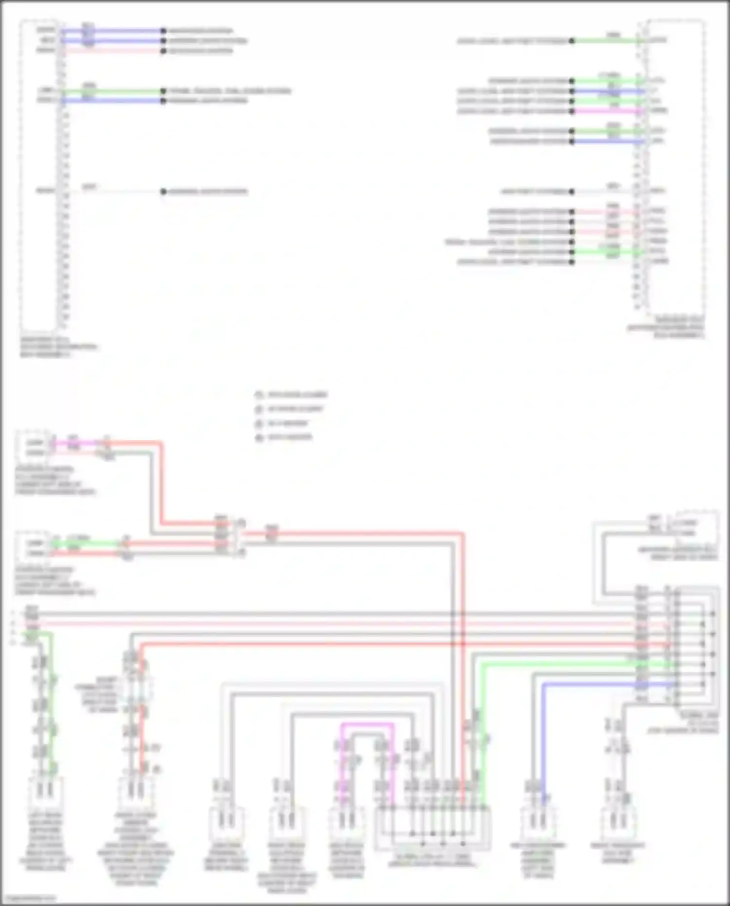 Wiring diagram air conditioning amplifier assembly for Lexus LX J300 (2021-2024) (11 of 12)