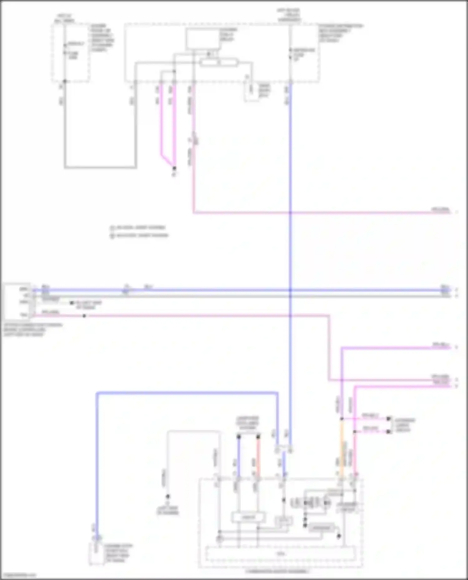 Wiring diagram combination meter assembly for Lexus LX J300 (2021-2024) (36 of 37)