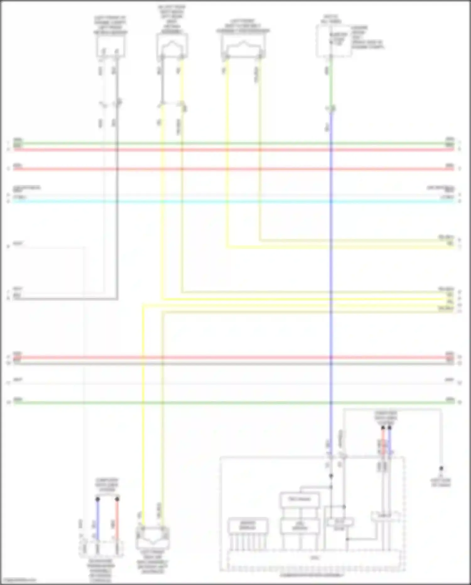 Wiring diagram combination meter assembly for Lexus LX J300 (2021-2024) (20 of 37)