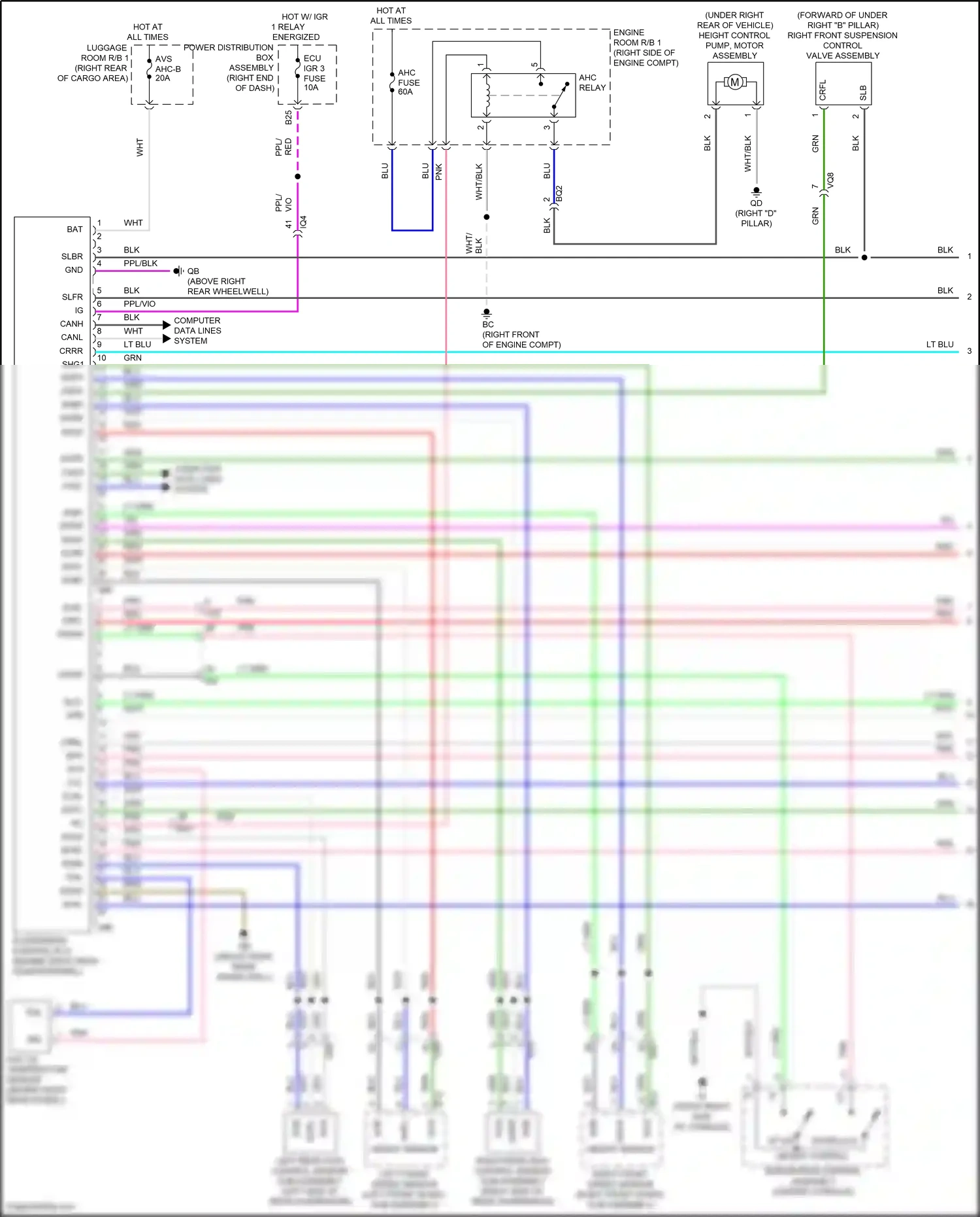 Lexus LX J300 (2021-2024) computer data lines system wiring diagram  (65 of 100)