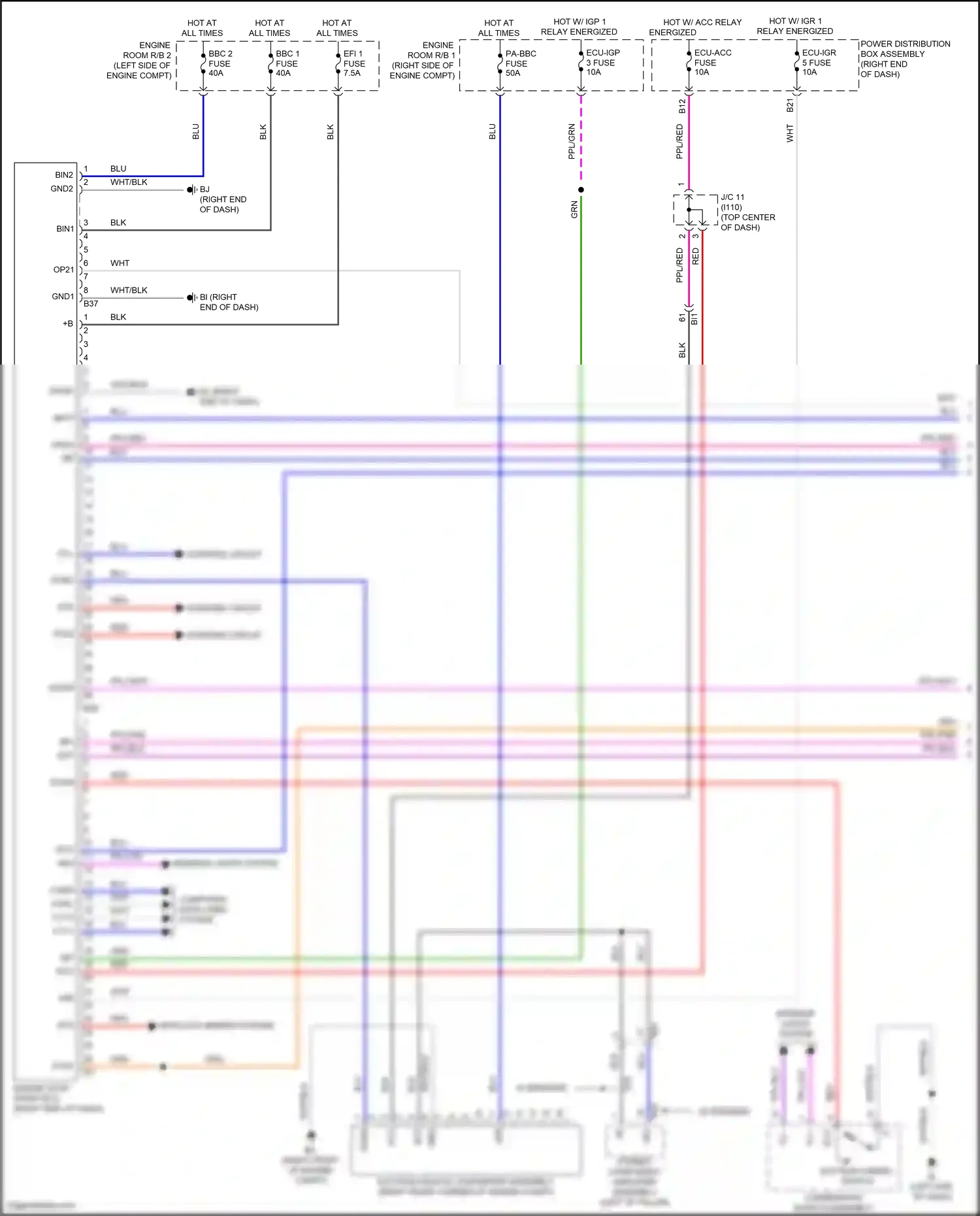 Lexus LX J300 (2021-2024) computer data lines system wiring diagram  (78 of 100)