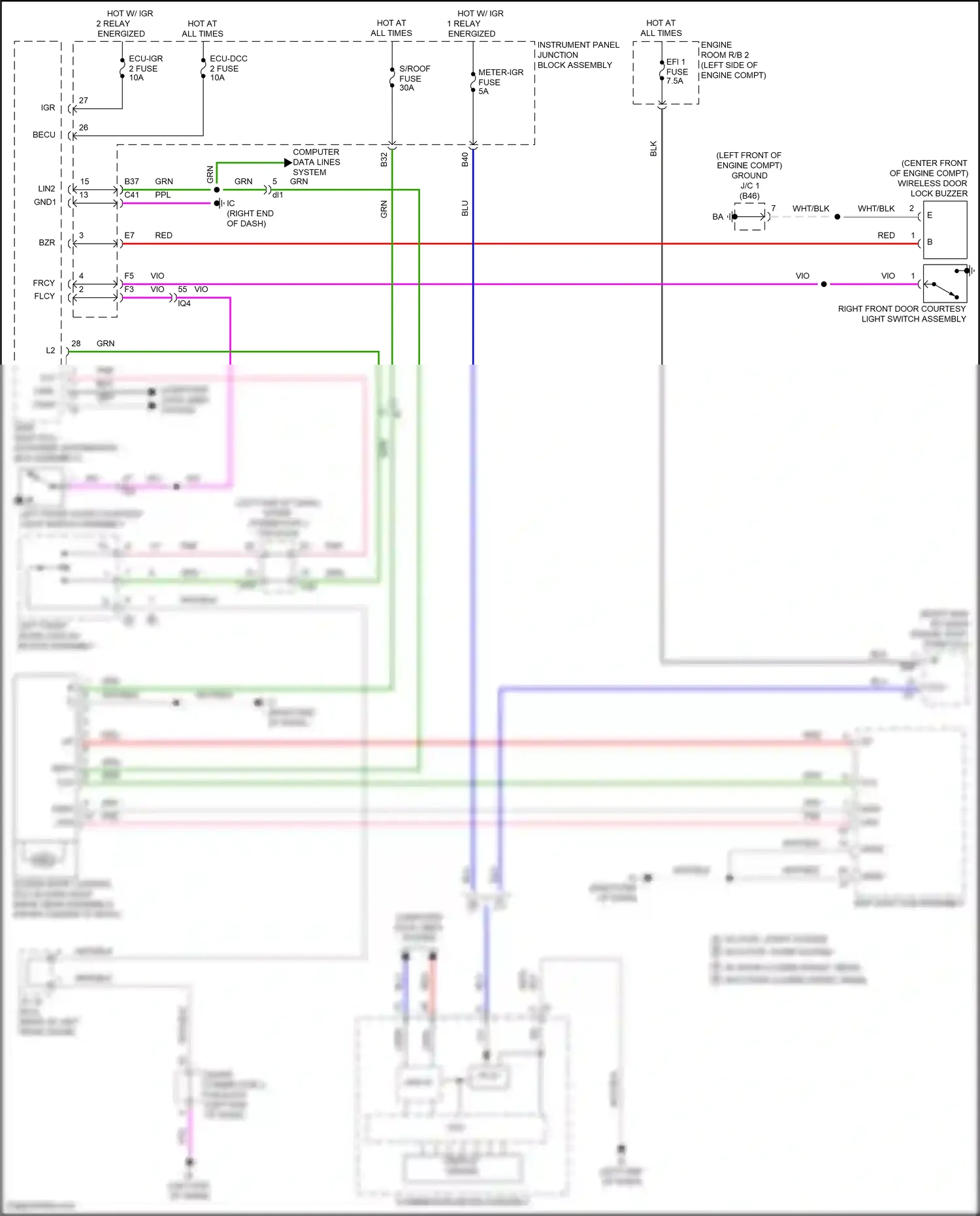 Lexus LX J300 (2021-2024) computer data lines system wiring diagram  (36 of 100)