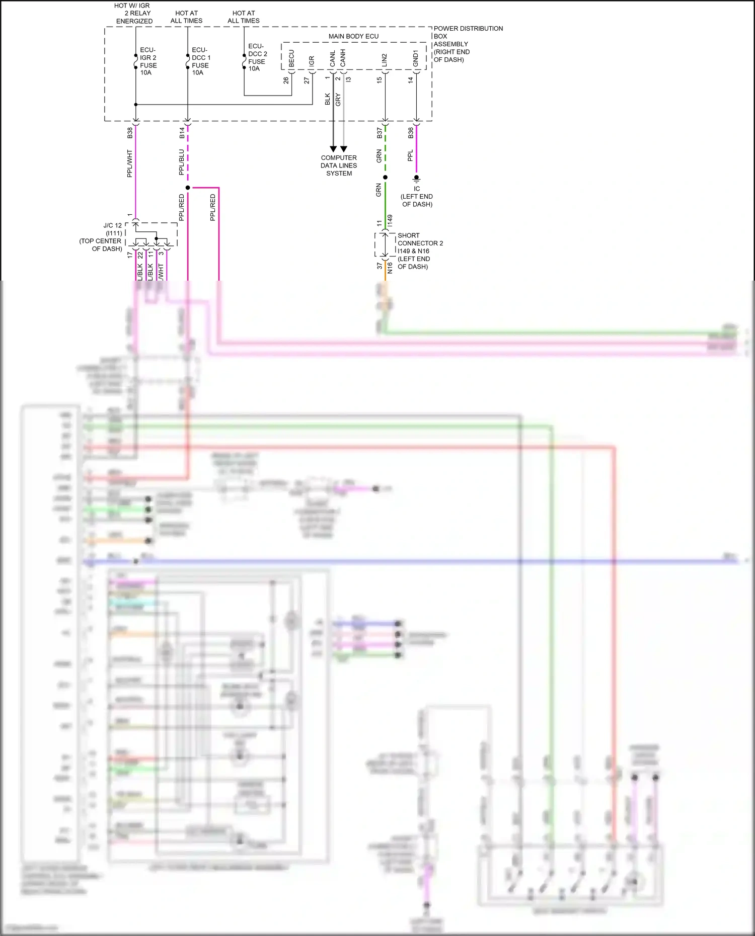 Lexus LX J300 (2021-2024) computer data lines system wiring diagram  (45 of 100)