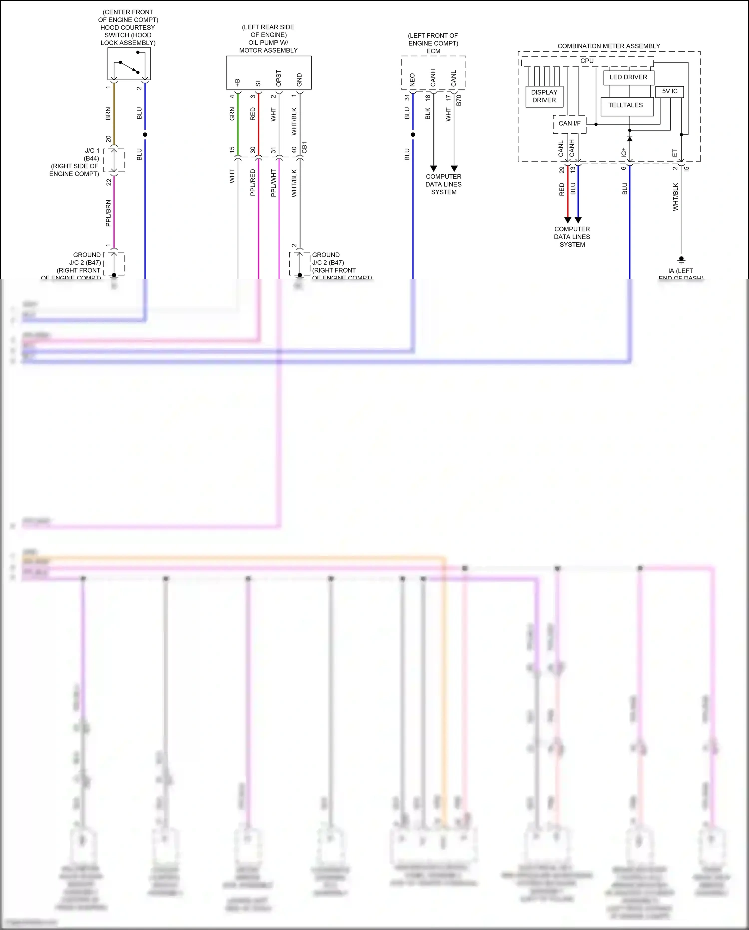 Lexus LX J300 (2021-2024) computer data lines system wiring diagram  (79 of 100)