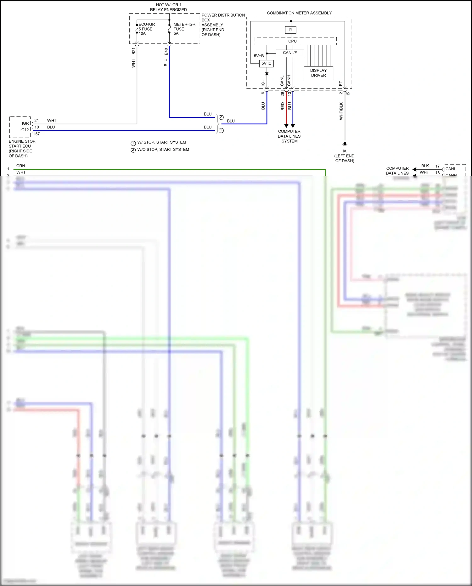 Lexus LX J300 (2021-2024) computer data lines system wiring diagram  (64 of 100)