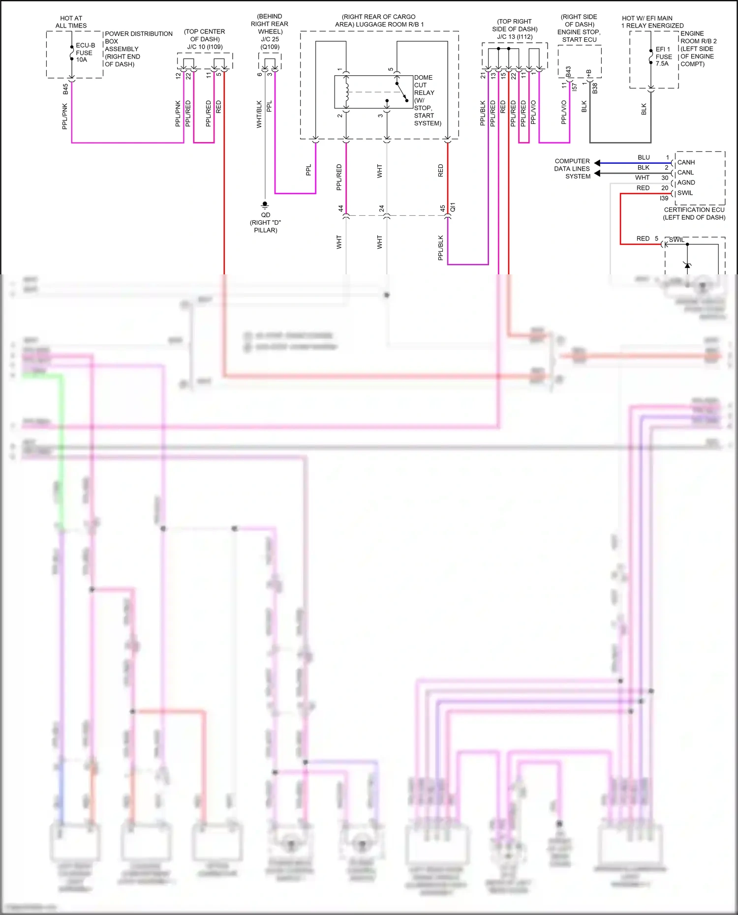 Lexus LX J300 (2021-2024) computer data lines system wiring diagram  (57 of 100)