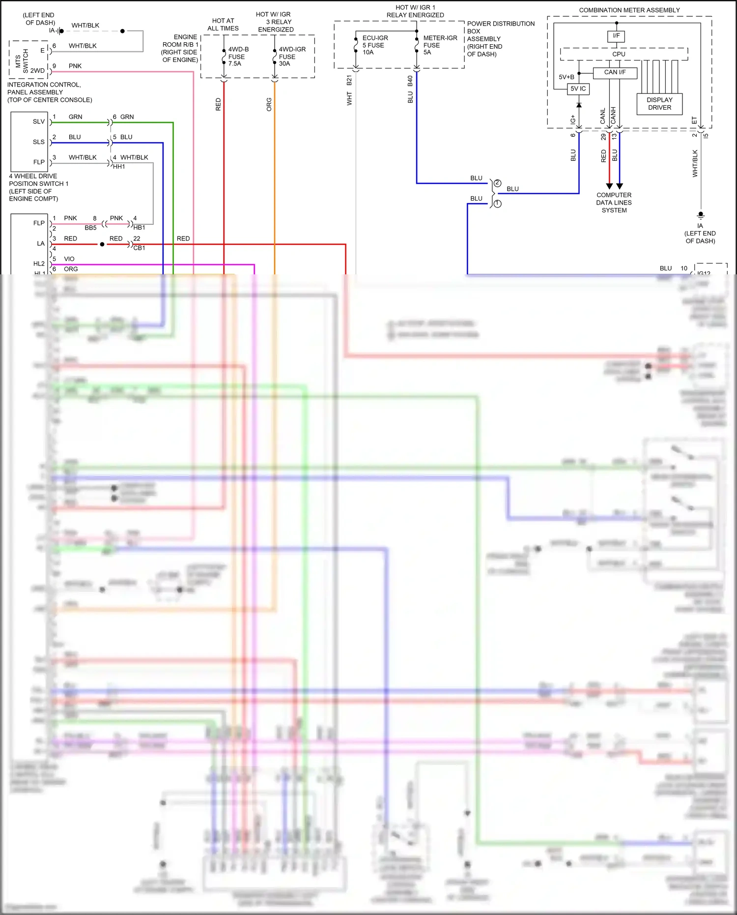 Lexus LX J300 (2021-2024) computer data lines system wiring diagram  (81 of 100)