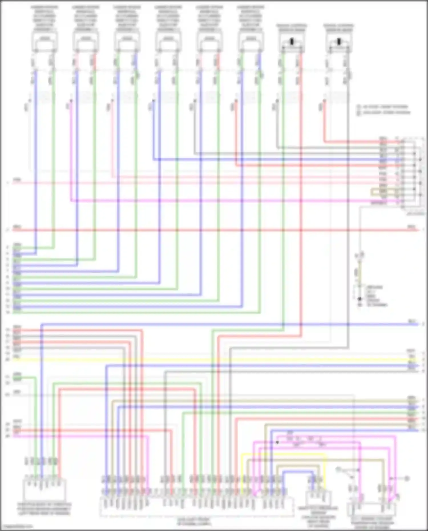 Wiring diagram direct fuel injector assembly 2 for Lexus LX J300 (2021-2024) (1 of 1)