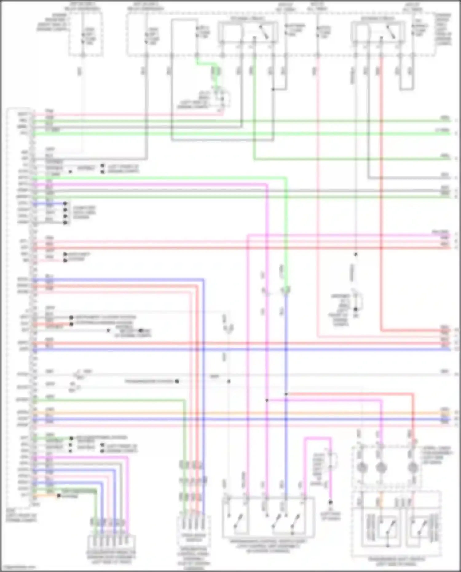Wiring diagram drive mode switch for Lexus LX J300 (2021-2024) (1 of 1)