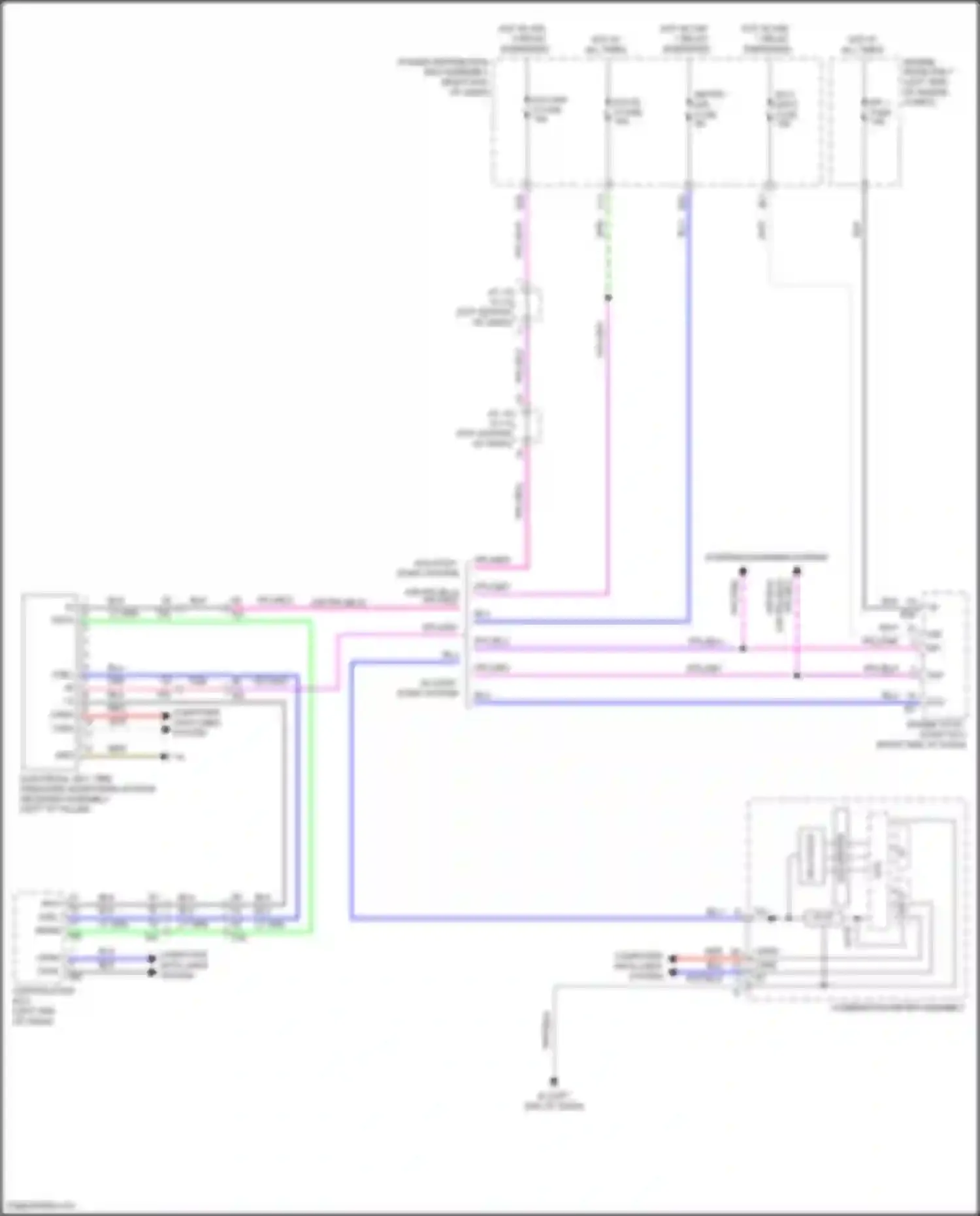 Wiring diagram ecu-b 2 fuse for Lexus LX J300 (2021-2024) (6 of 6)