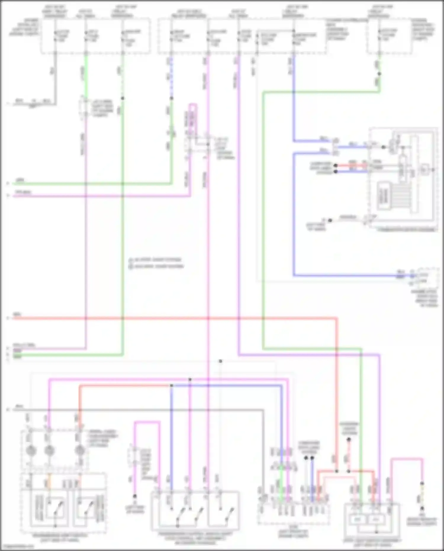 Wiring diagram engine room j/b 2 for Lexus LX J300 (2021-2024) (1 of 3)