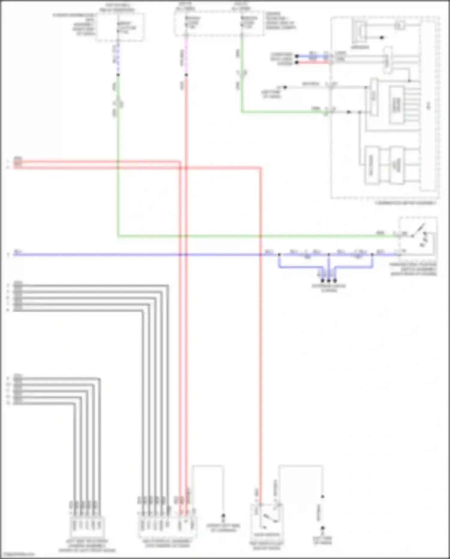 Wiring diagram engine room r/b 1 for Lexus LX J300 (2021-2024) (8 of 50)