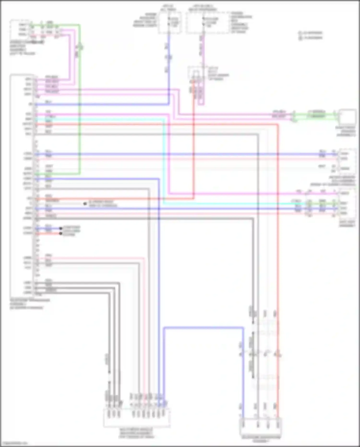 Wiring diagram map light assembly for Lexus LX J300 (2021-2024) (7 of 8)
