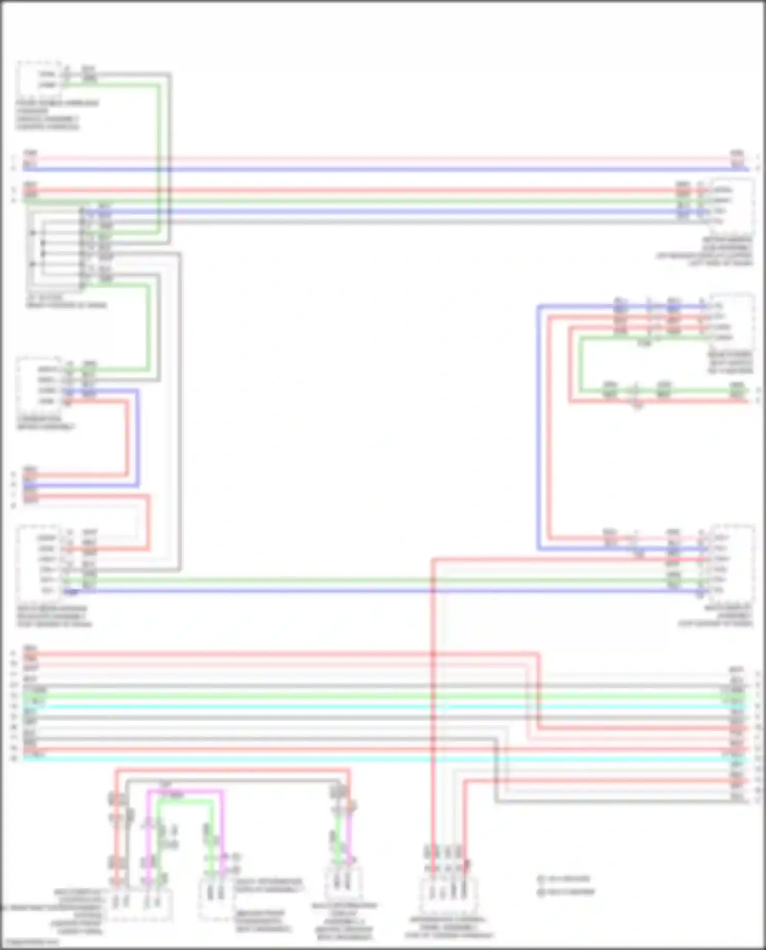 Wiring diagram meter mirror sub-assembly for Lexus LX J300 (2021-2024) (1 of 6)