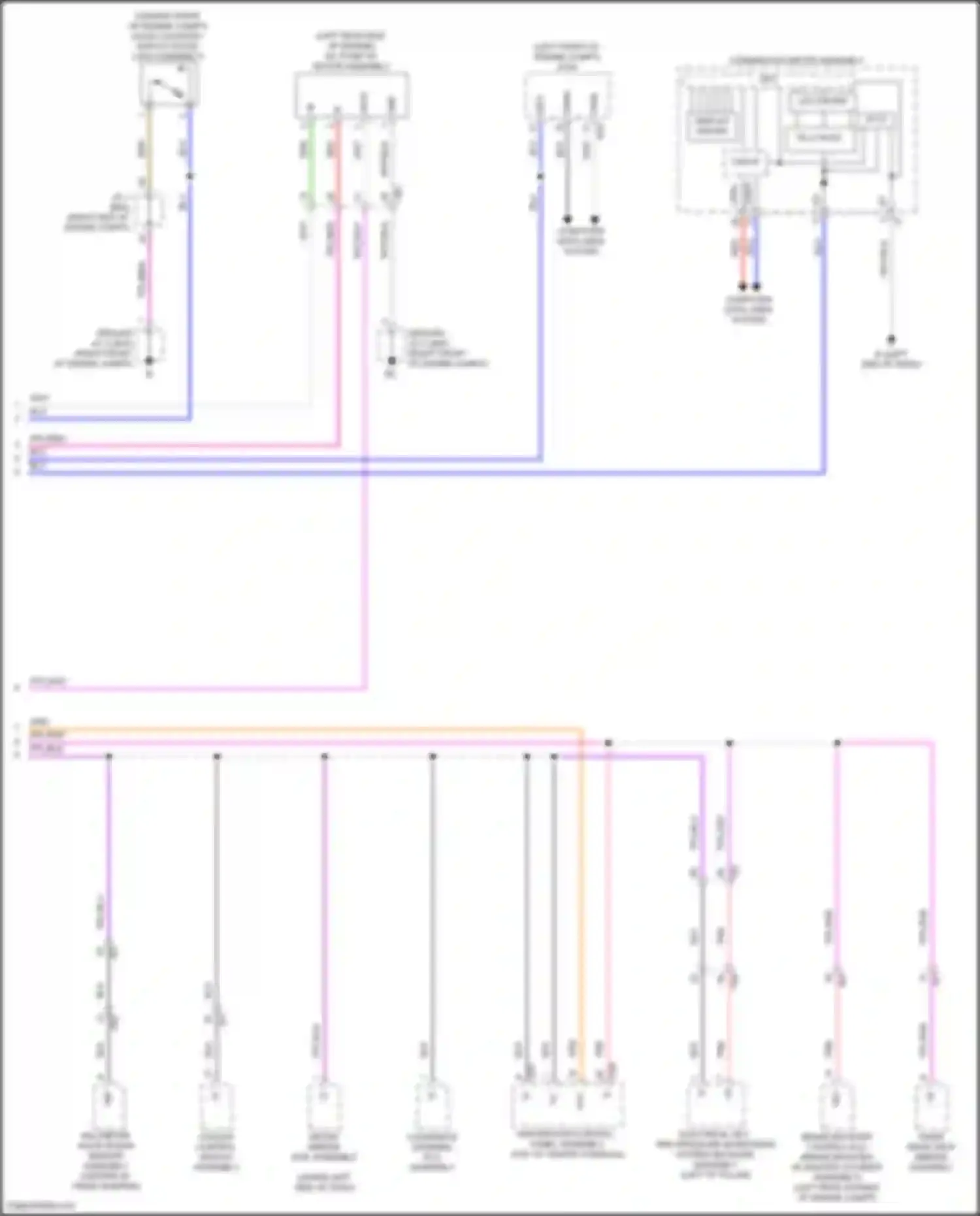 Wiring diagram oil pump w/ motor assembly for Lexus LX J300 (2021-2024) (2 of 2)