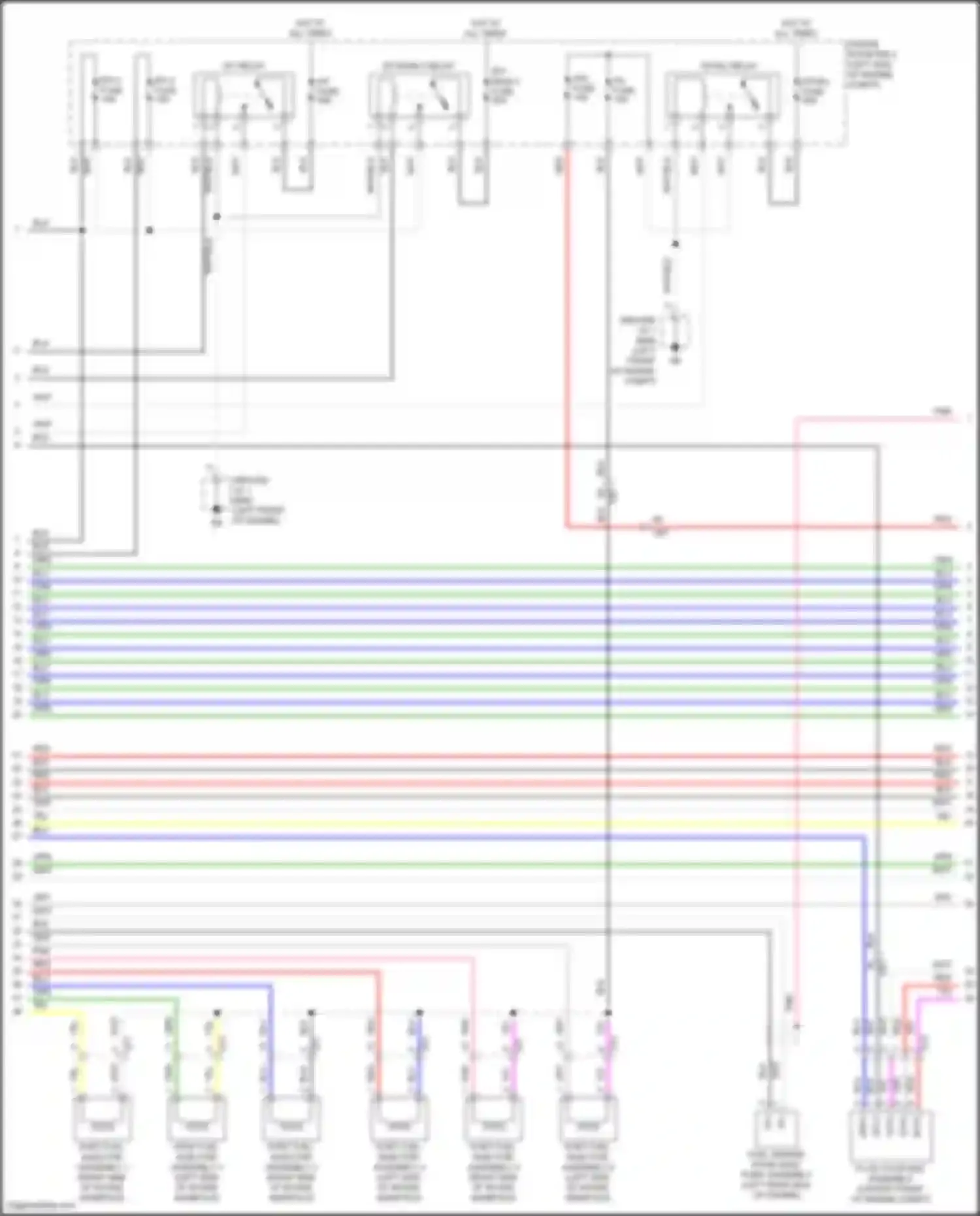 Wiring diagram port fuel injector assembly 5 for Lexus LX J300 (2021-2024) (1 of 1)