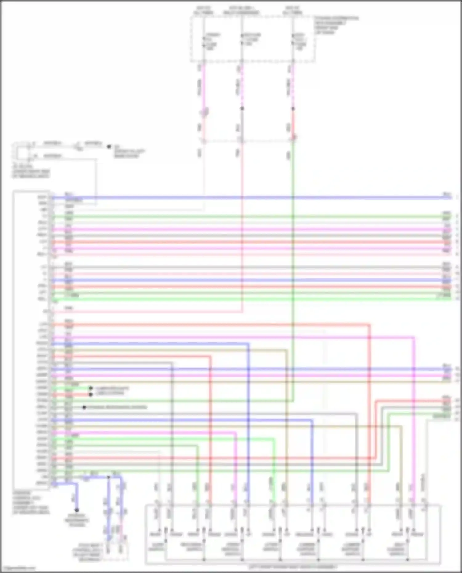 Wiring diagram position control ecu assembly for Lexus LX J300 (2021-2024) (3 of 9)