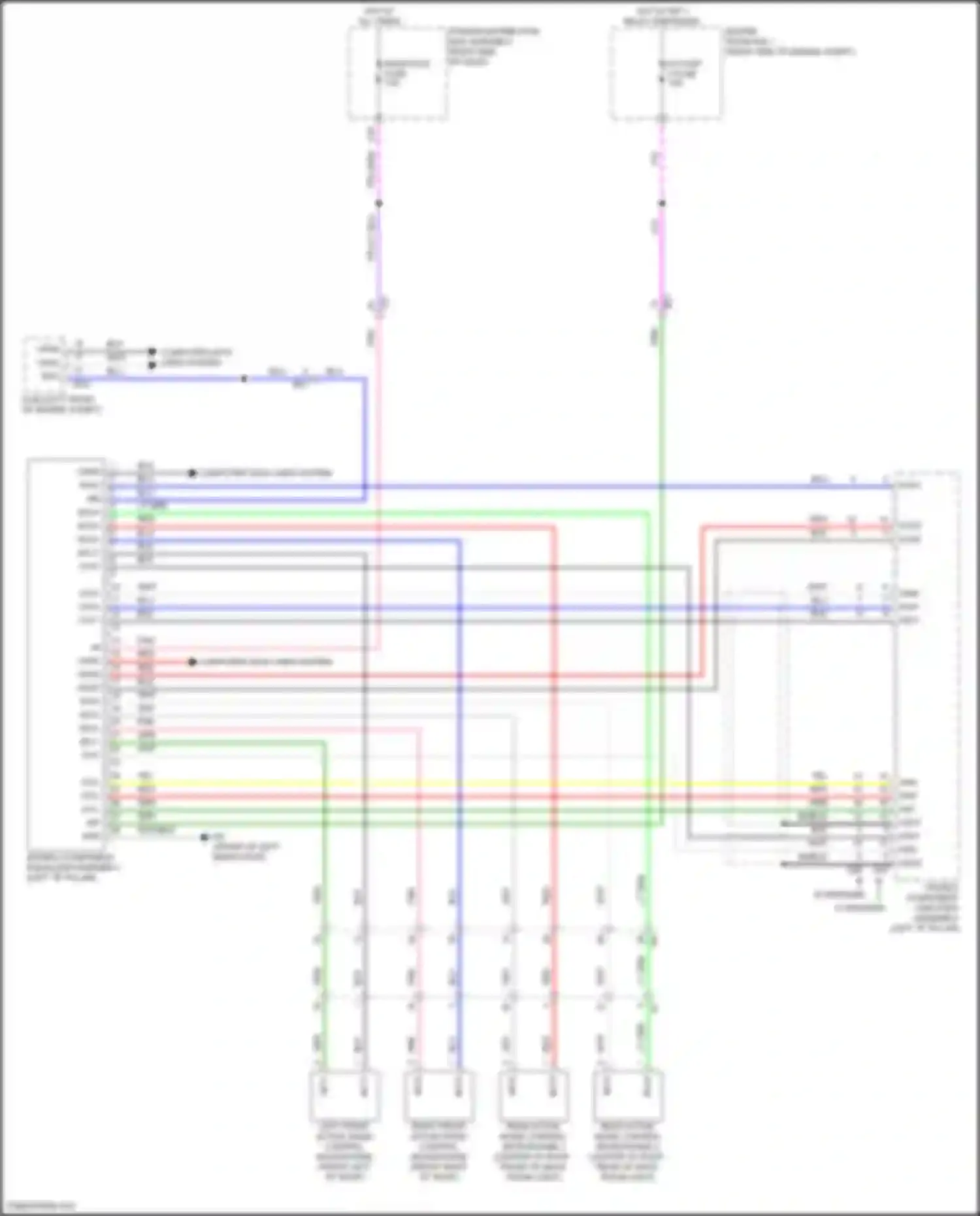 Wiring diagram radio- dcc fuse for Lexus LX J300 (2021-2024) (1 of 2)