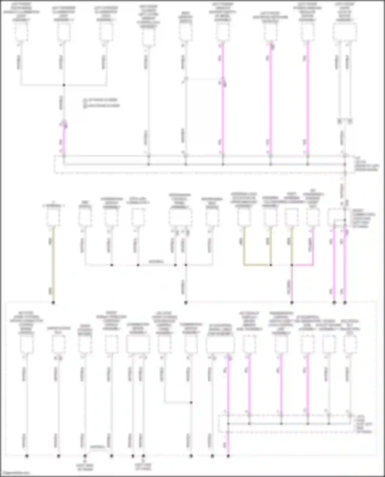 Wiring diagram refreshing seat switch for Lexus LX J300 (2021-2024) (2 of 3)