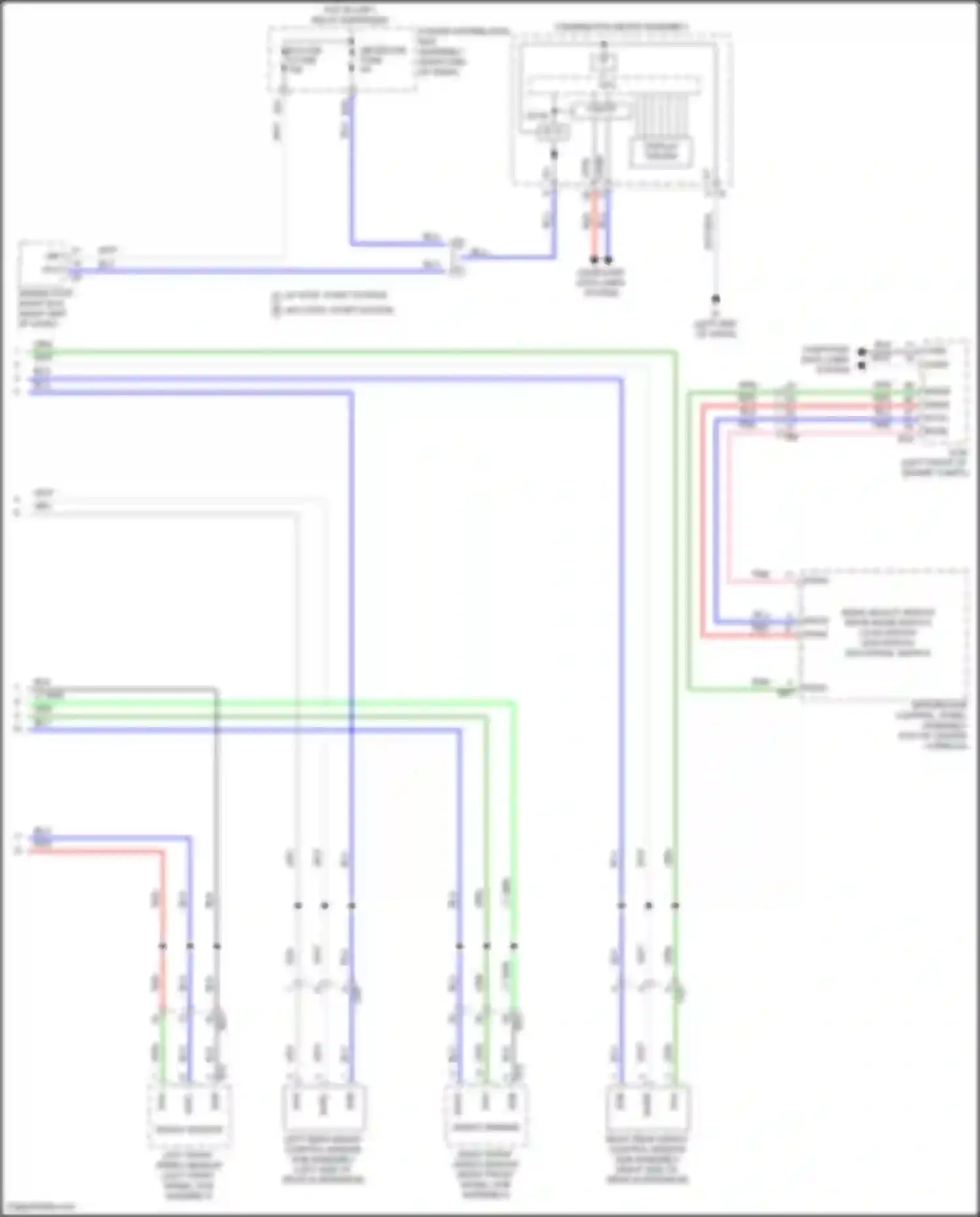 Wiring diagram right front speed sensor for Lexus LX J300 (2021-2024) (4 of 5)