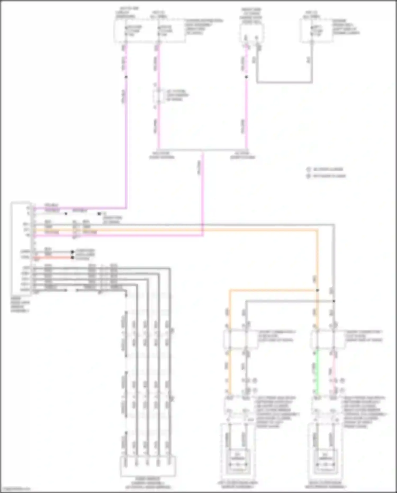 Wiring diagram right outer rear view mirror assembly for Lexus LX J300 (2021-2024) (7 of 8)
