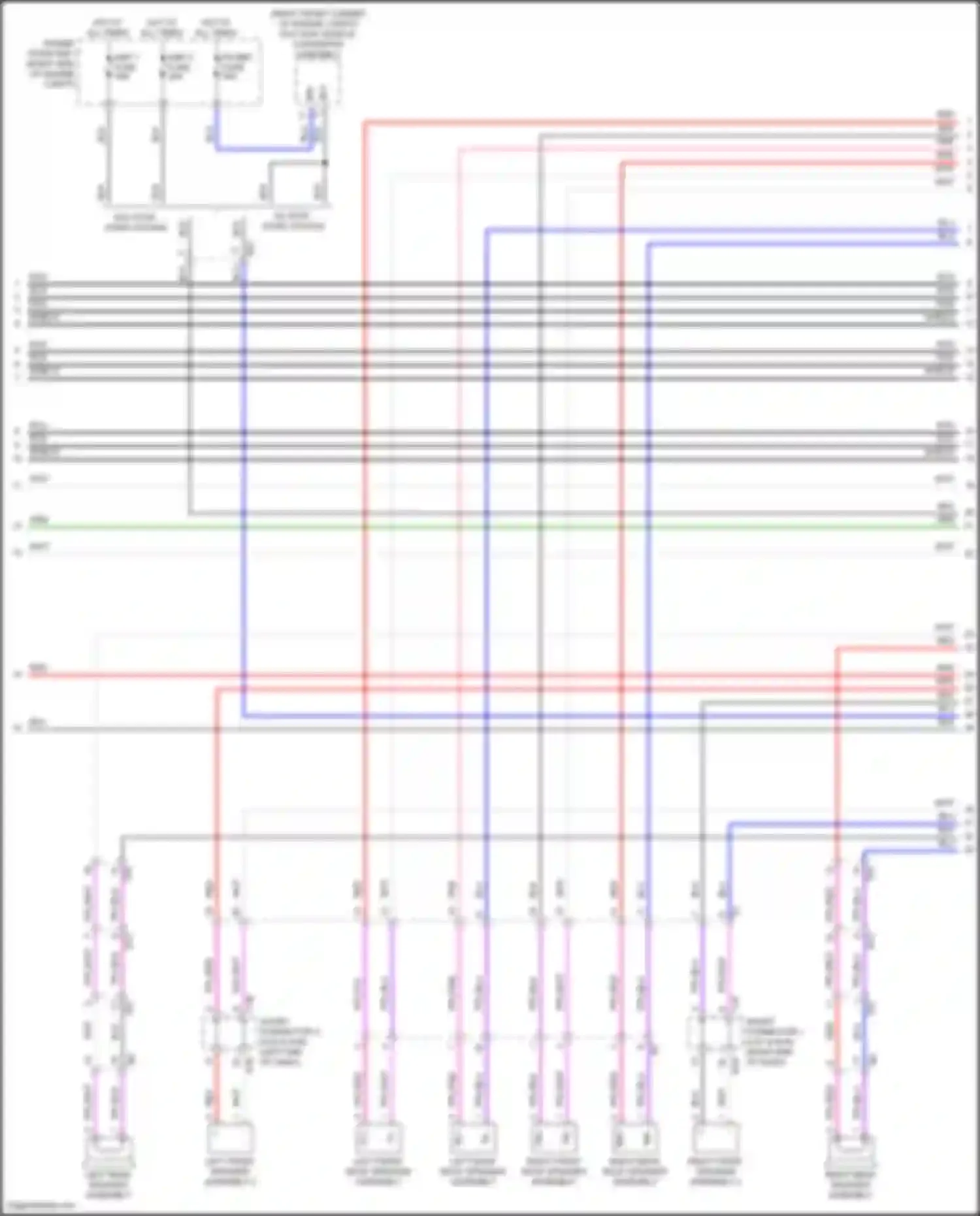 Wiring diagram right rear speaker assembly for Lexus LX J300 (2021-2024) (1 of 2)