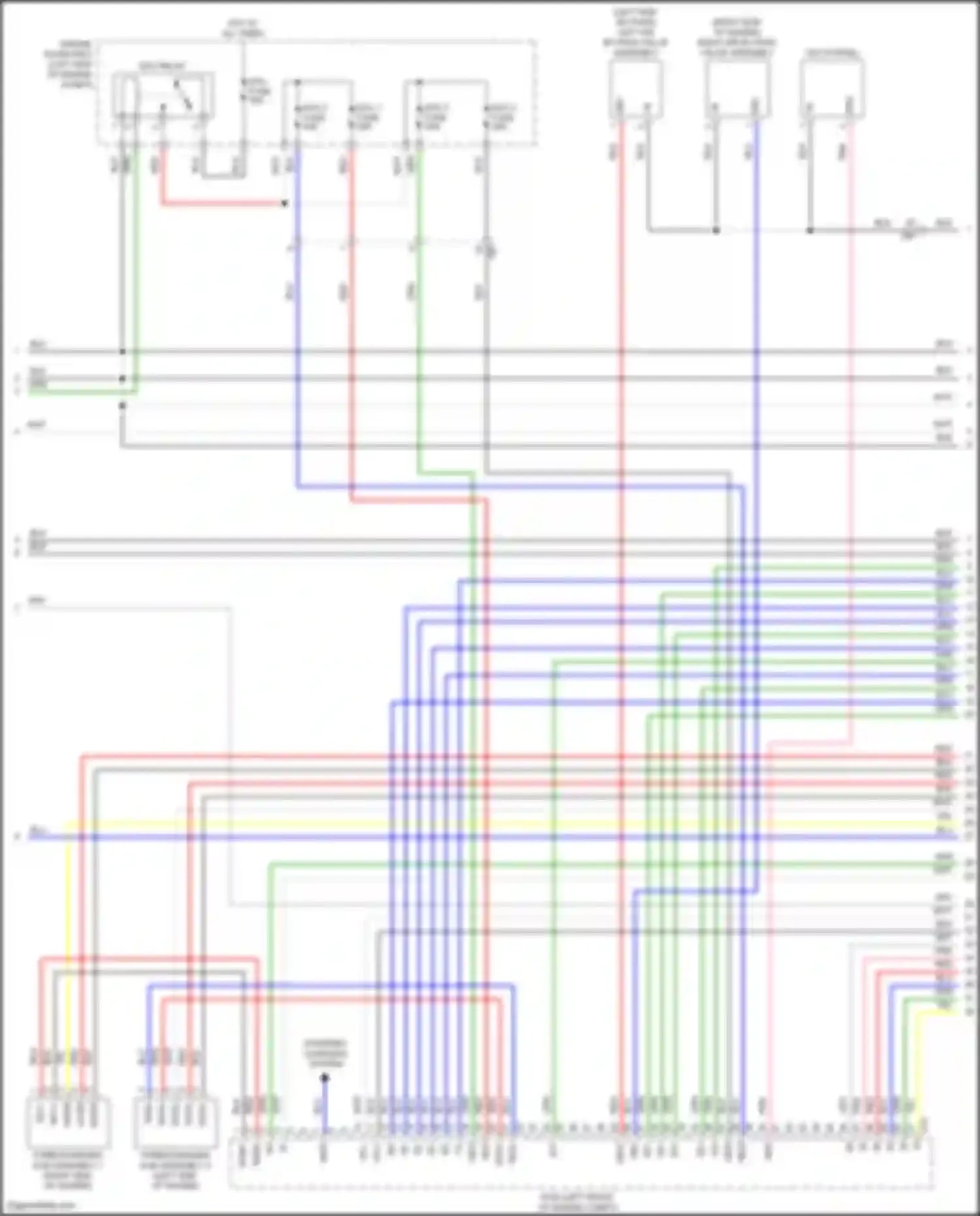 Wiring diagram (right side of engine for Lexus LX J300 (2021-2024) (5 of 6)
