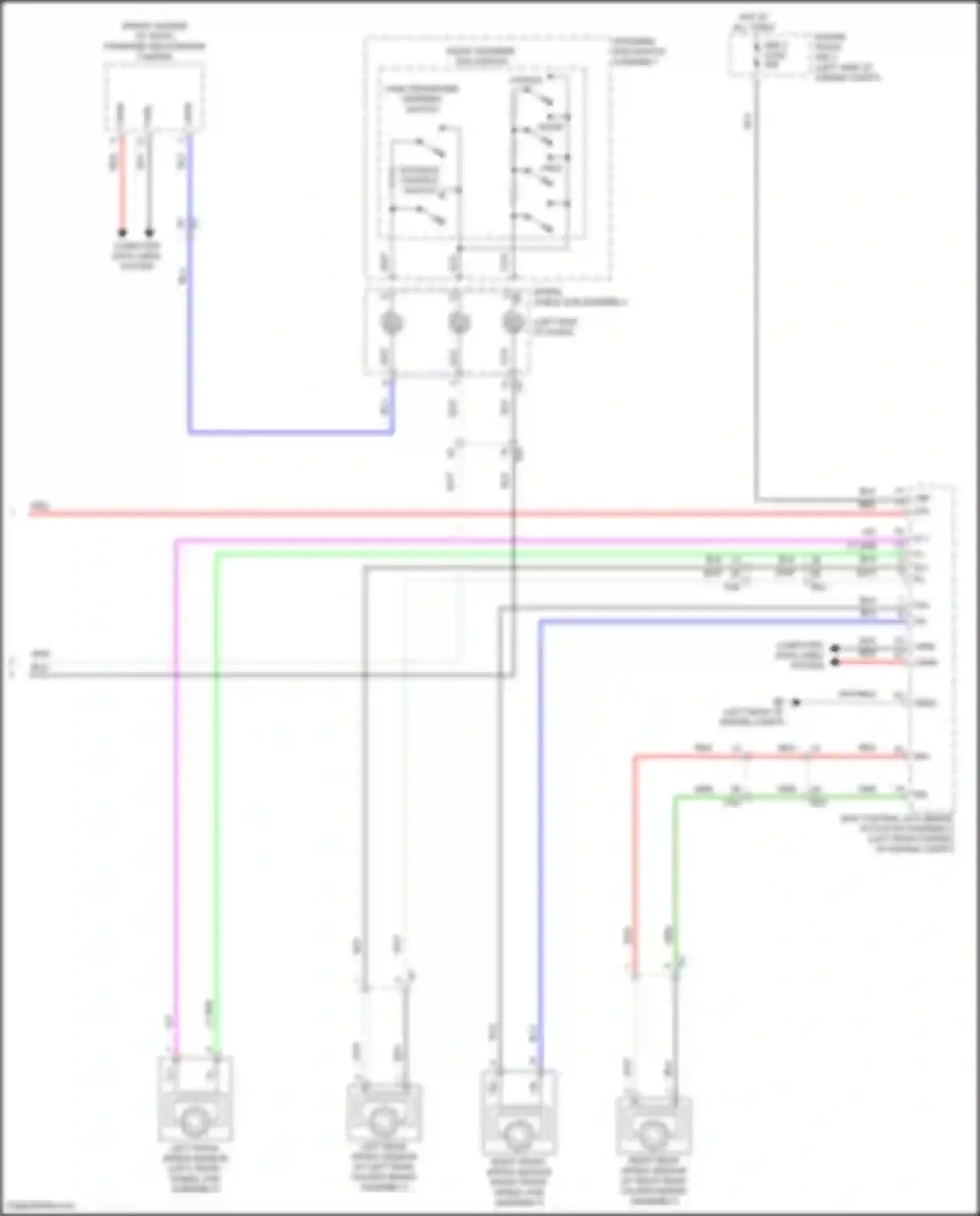 Wiring diagram rl- rl+ for Lexus LX J300 (2021-2024) (1 of 1)