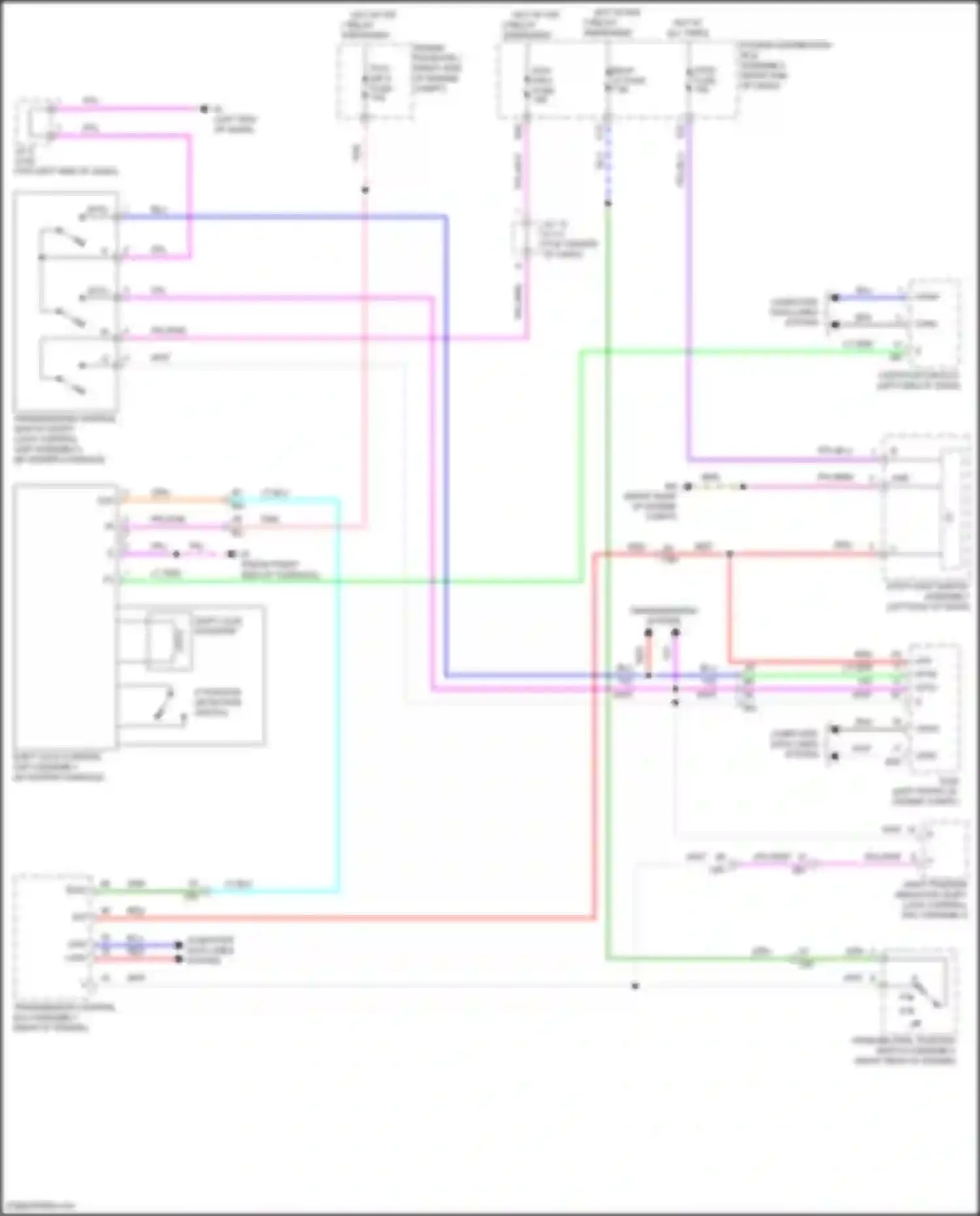 Wiring diagram shift lock control unit assembly for Lexus LX J300 (2021-2024) (4 of 4)
