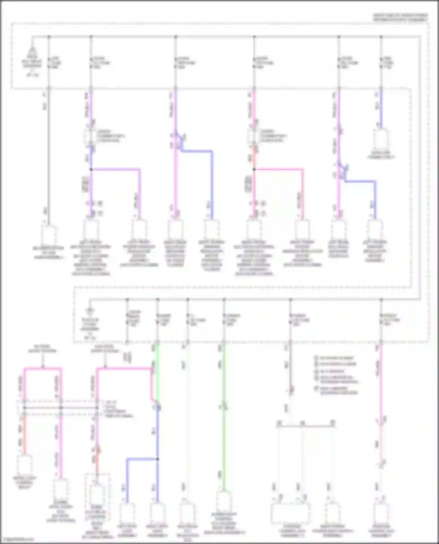 Wiring diagram s/roof fuse for Lexus LX J300 (2021-2024) (1 of 2)