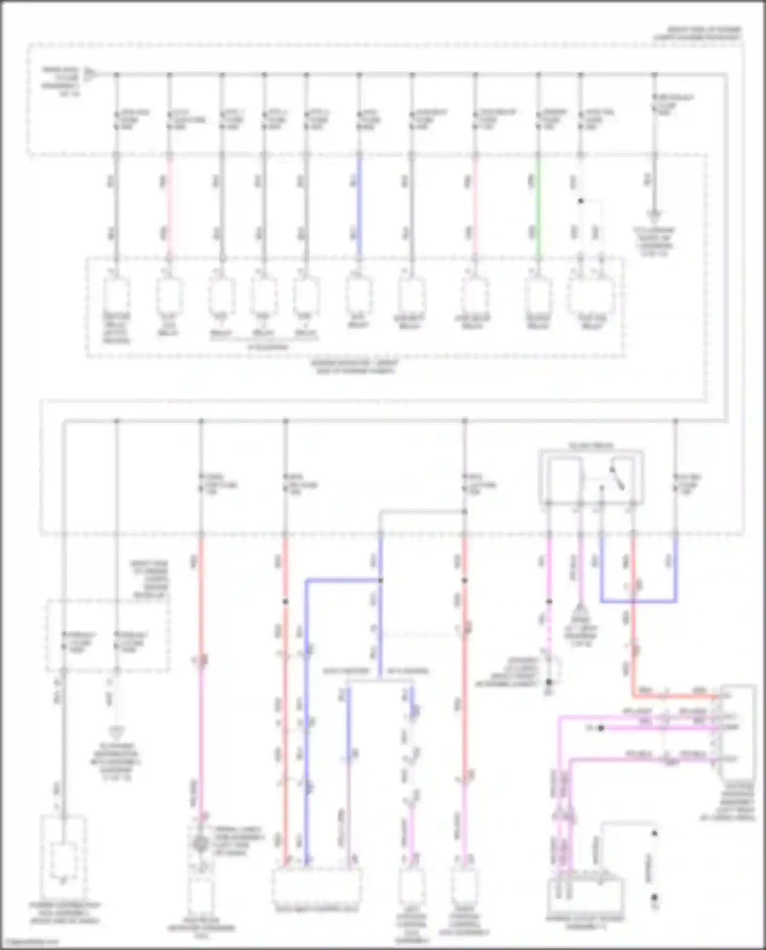 Wiring diagram w/ 4 seater for Lexus LX J300 (2021-2024) (9 of 28)