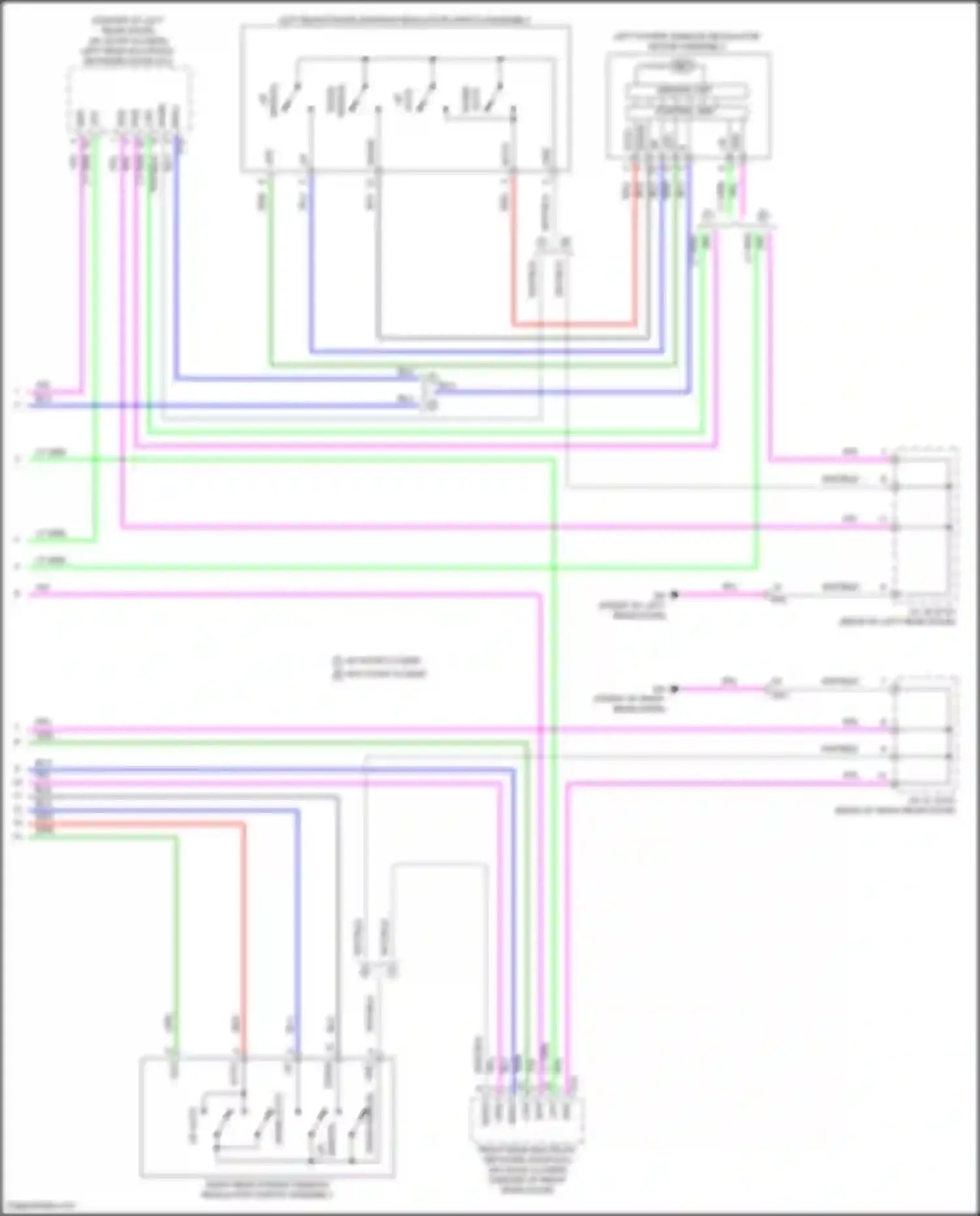 Wiring diagram w/o door closer for Lexus LX J300 (2021-2024) (20 of 25)