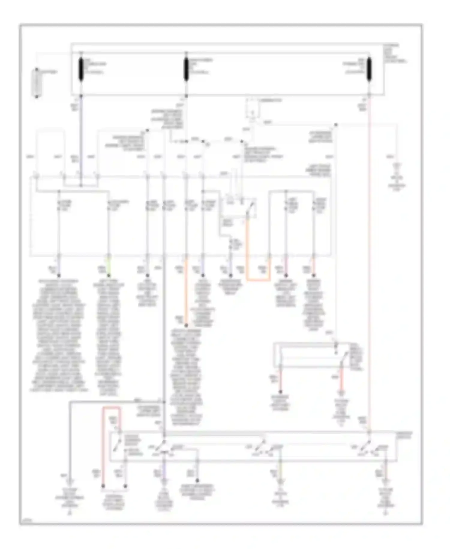 LX Lexus J80 (1995-1997): Power distribution circuit (1 of 2)