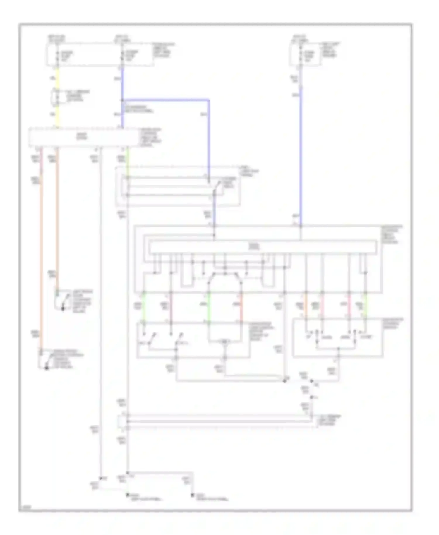 LX Lexus J80 (1995-1997): Power top/sunroof circuits