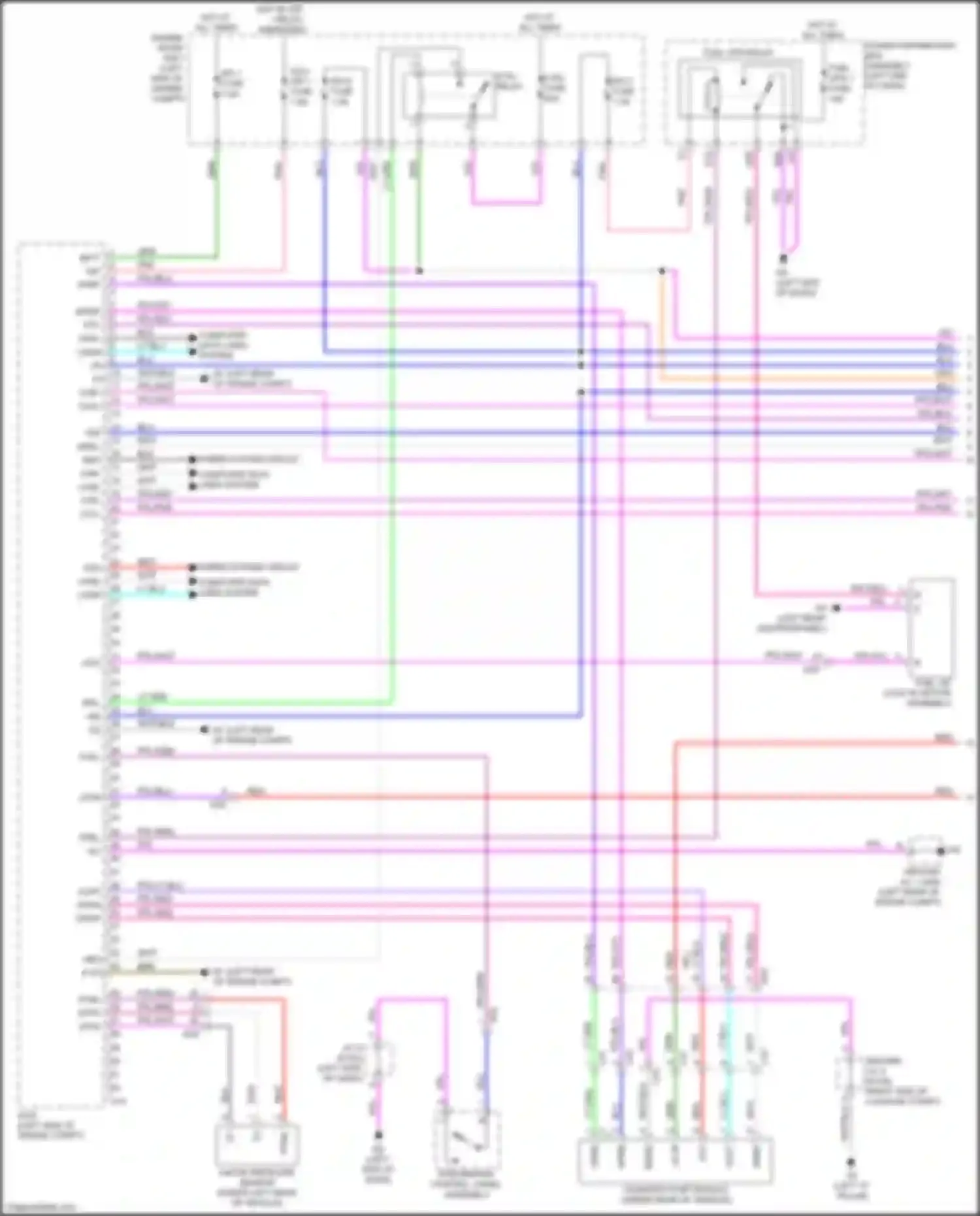 NX Lexus AZ20 (2021-2024): Wiring diagram engine performance 2.5l hybrid, engine controls circuit (1 of 7)