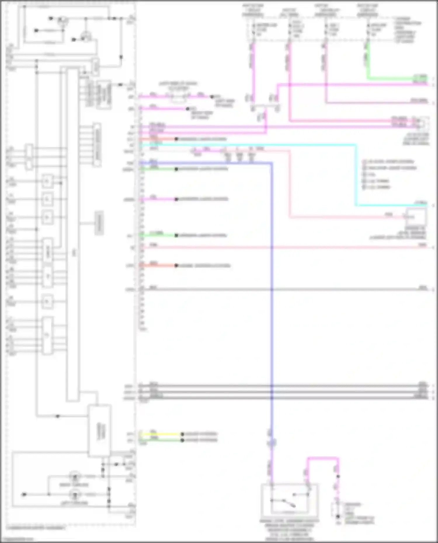 NX Lexus AZ20 (2021-2024): Instrument cluster circuit (1 of 4)