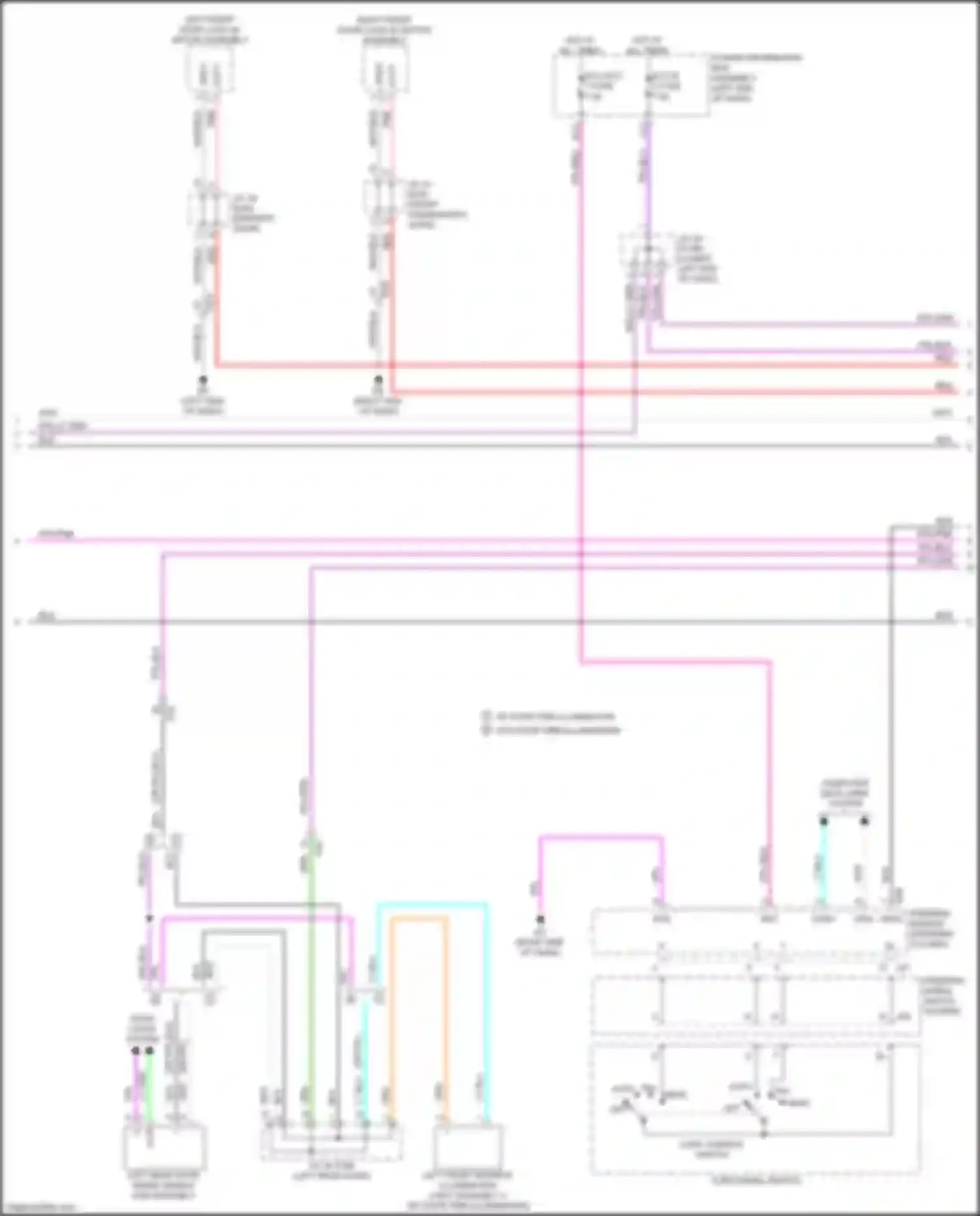 NX Lexus AZ20 (2021-2024): Courtesy lamps circuit (2 of 7)