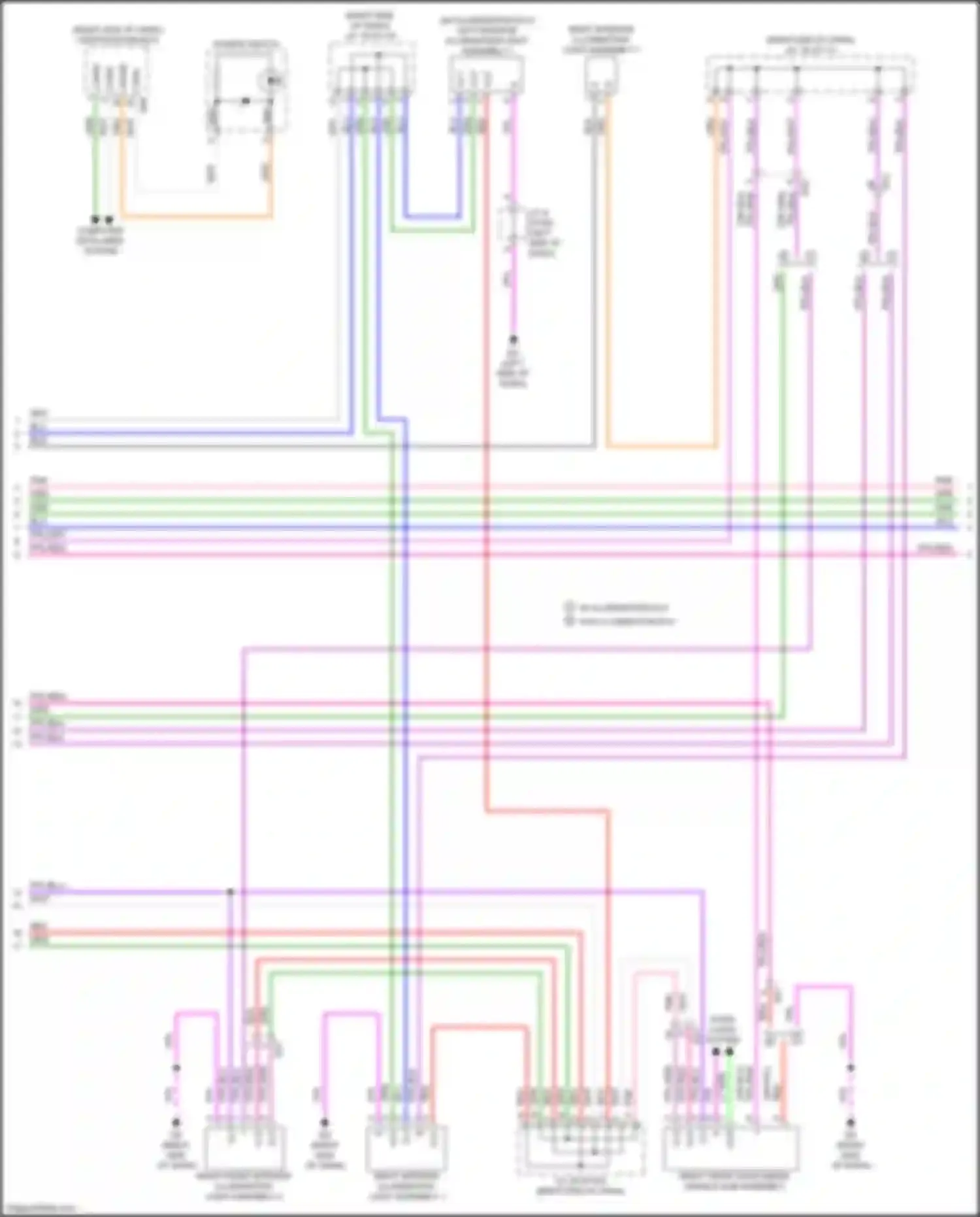NX Lexus AZ20 (2021-2024): Courtesy lamps circuit (6 of 7)