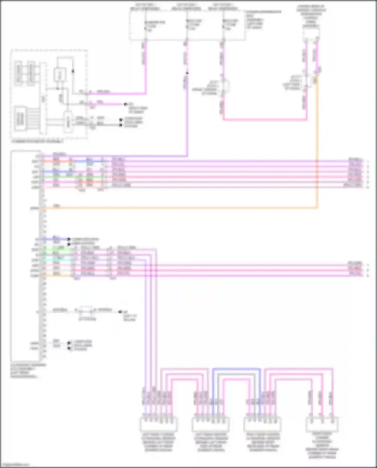 NX Lexus AZ20 (2021-2024): Rear sonar circuit (1 of 2)